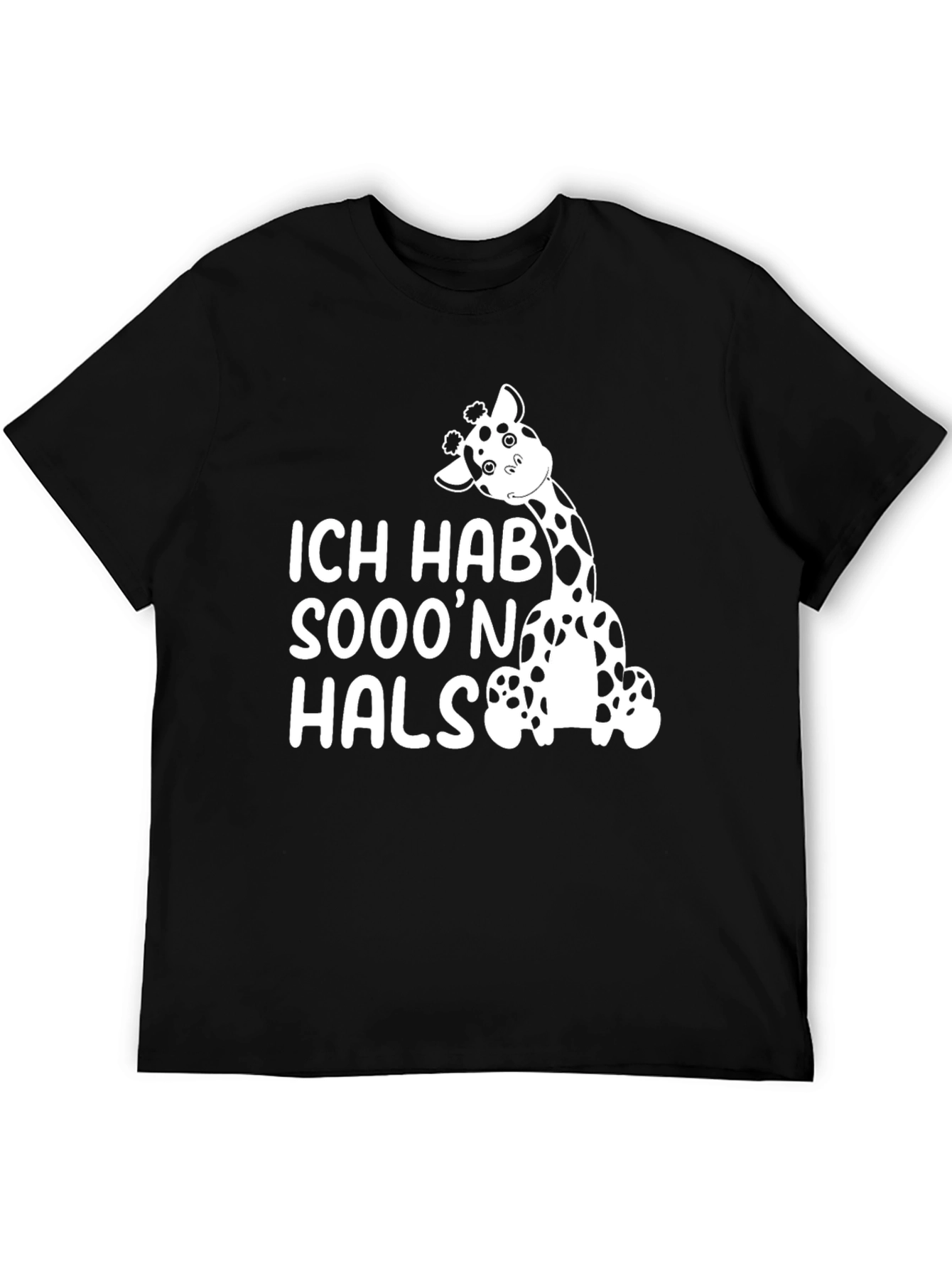 Ich Hab Sooon Hals Giraffe Graphic T-Shirt