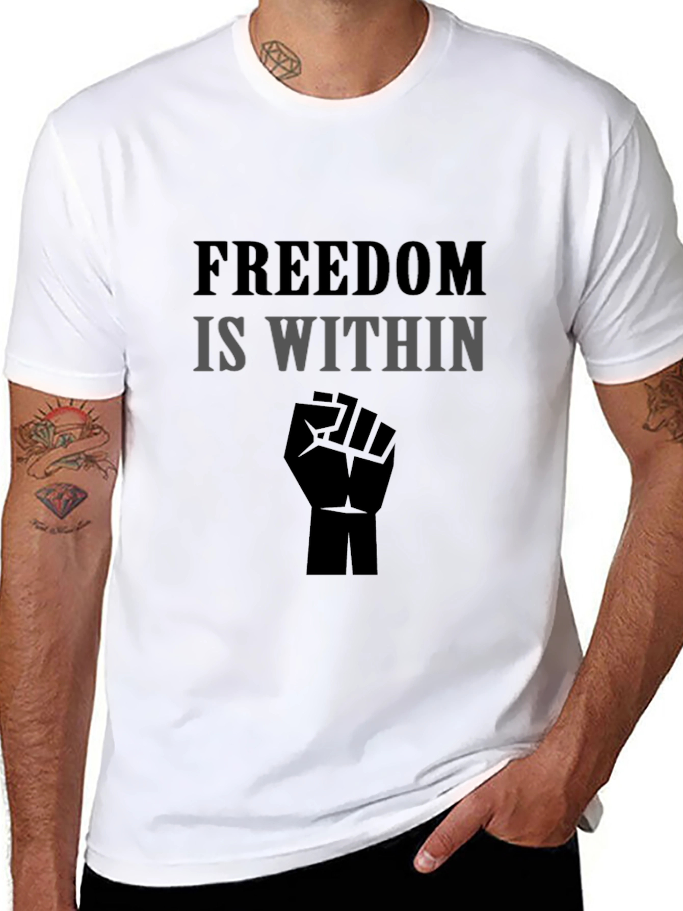 Freedom Within Black T-Shirt