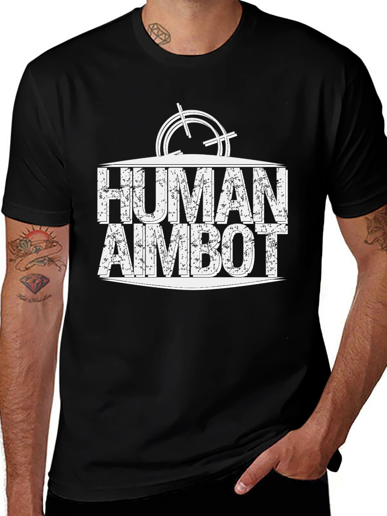 Human Aimbot Graphic T-Shirt