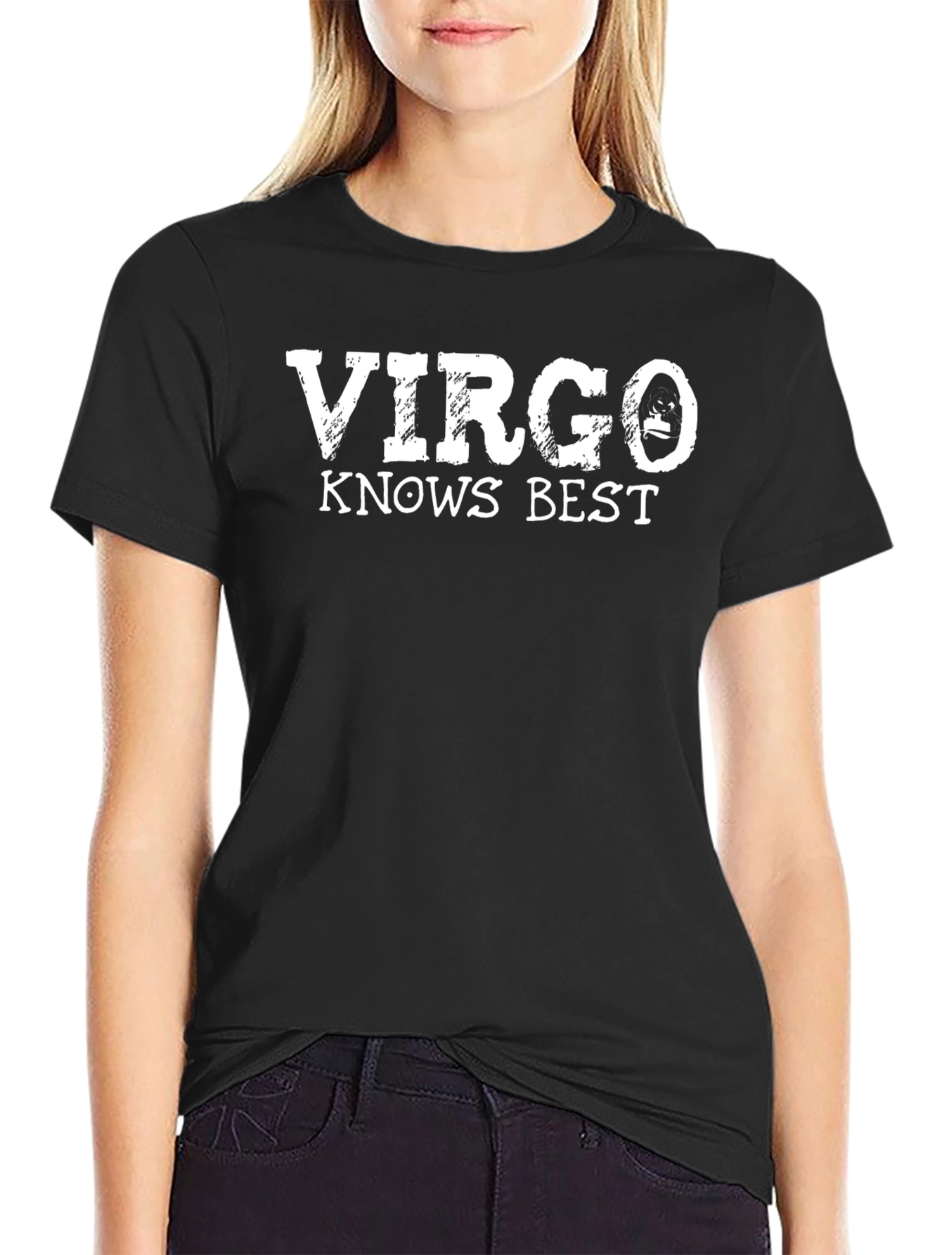 Virgo Knows Best Graphic Tee - Black