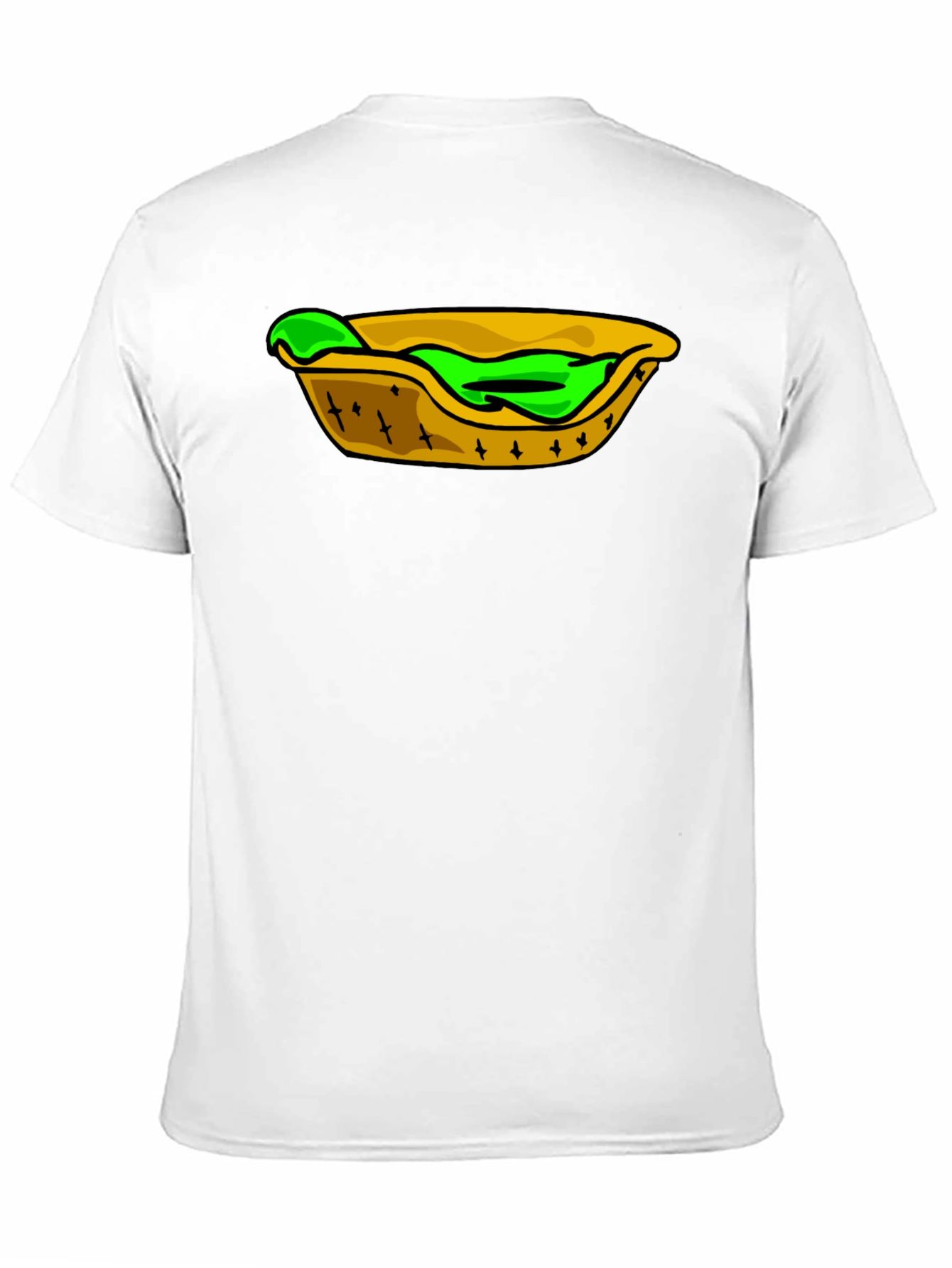 Taco Cartoon Graphic Mens Black T-Shirt