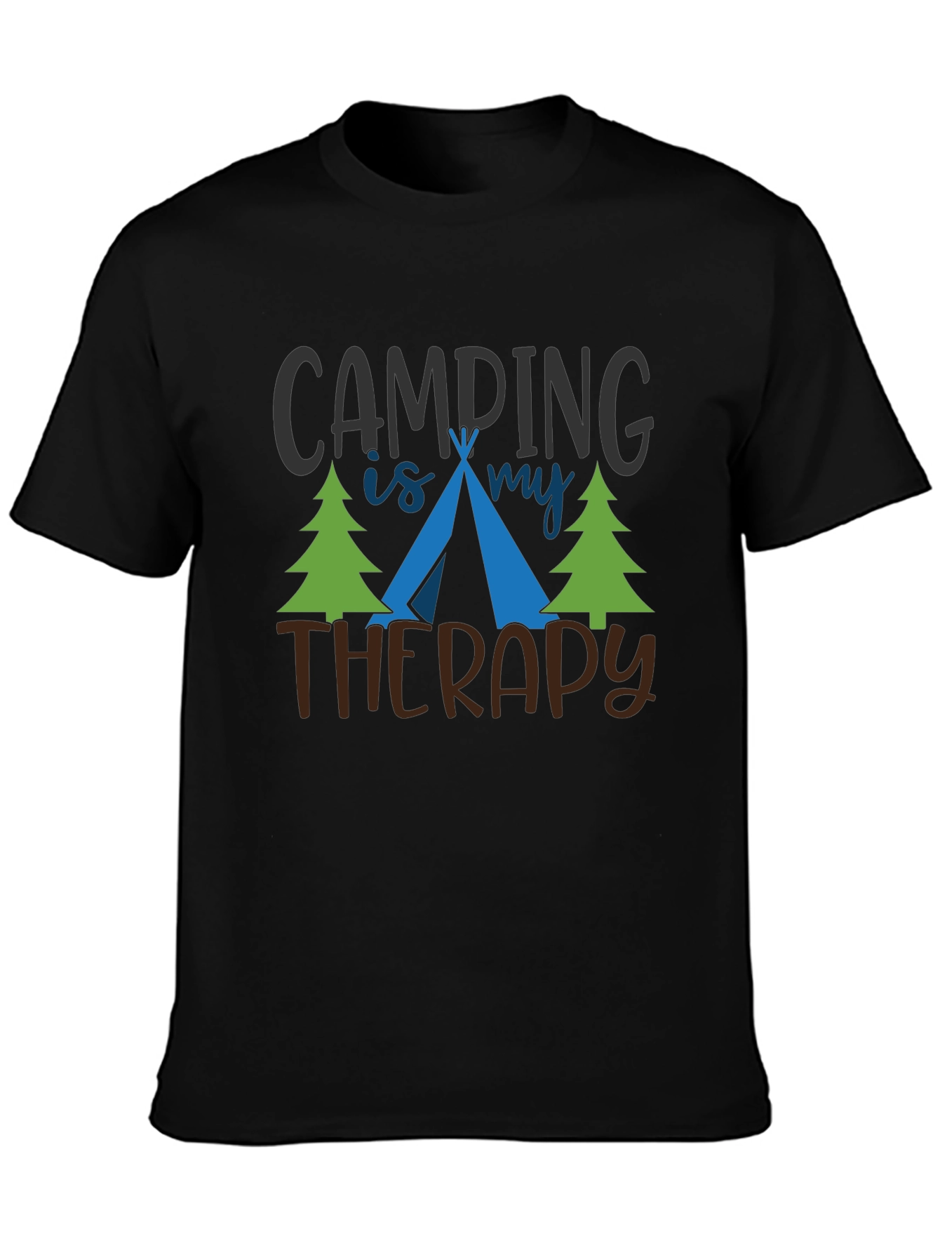 Camping Is My Therapy Graphic T-Shirt