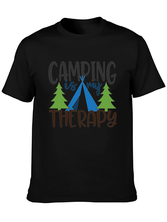 Camping Is My Therapy Graphic T-Shirt