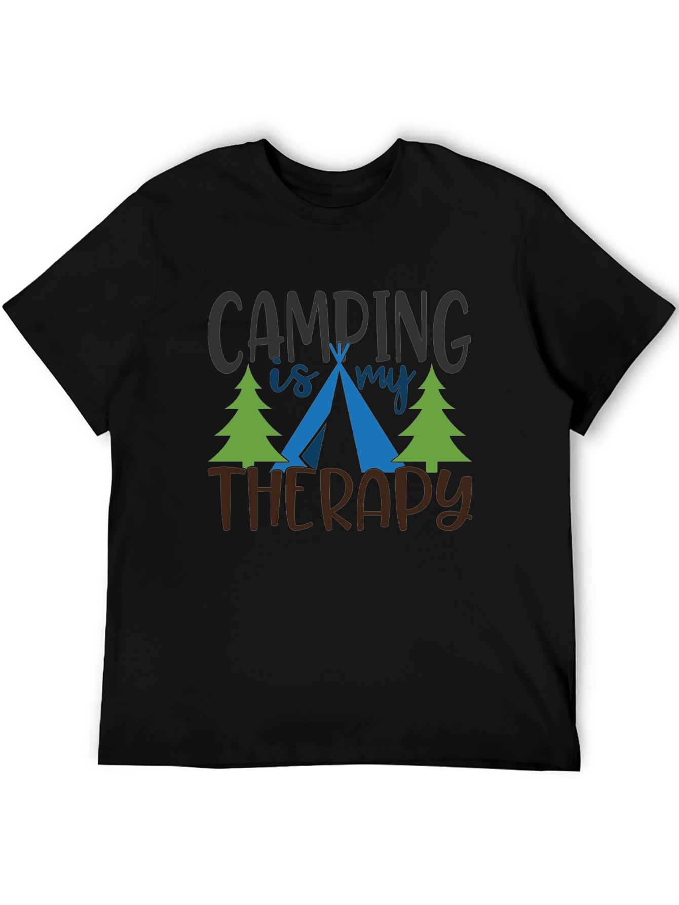 Camping Is My Therapy Graphic T-Shirt