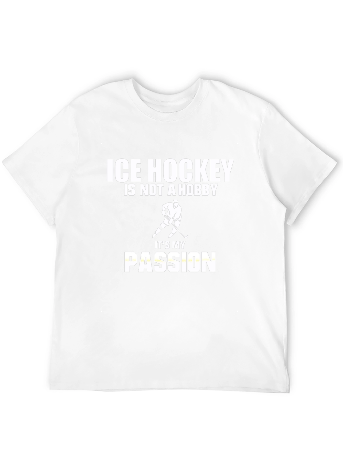 Ice Hockey Passion T-Shirt - Black Graphic Tee