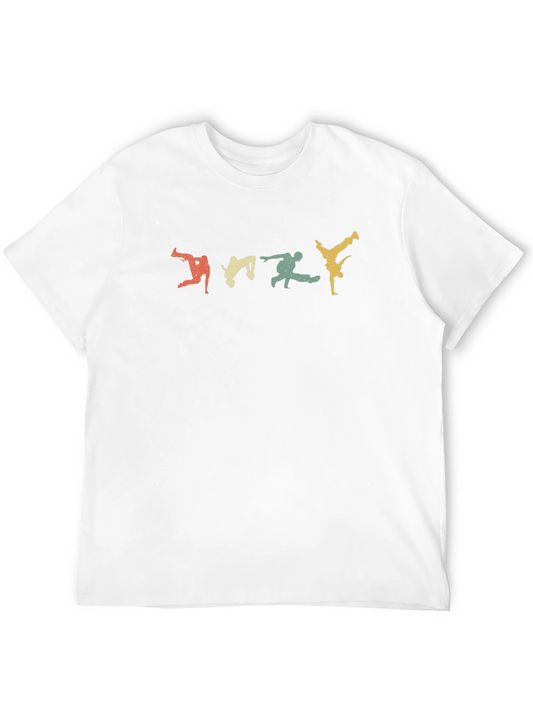 Vintage Breakdance Silhouette Black T-Shirt