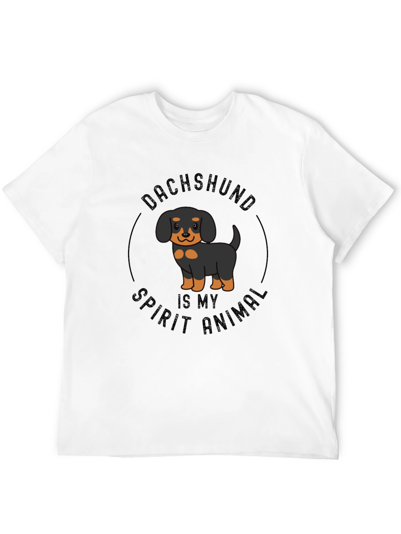 Dachshund Spirit Animal Black T-Shirt
