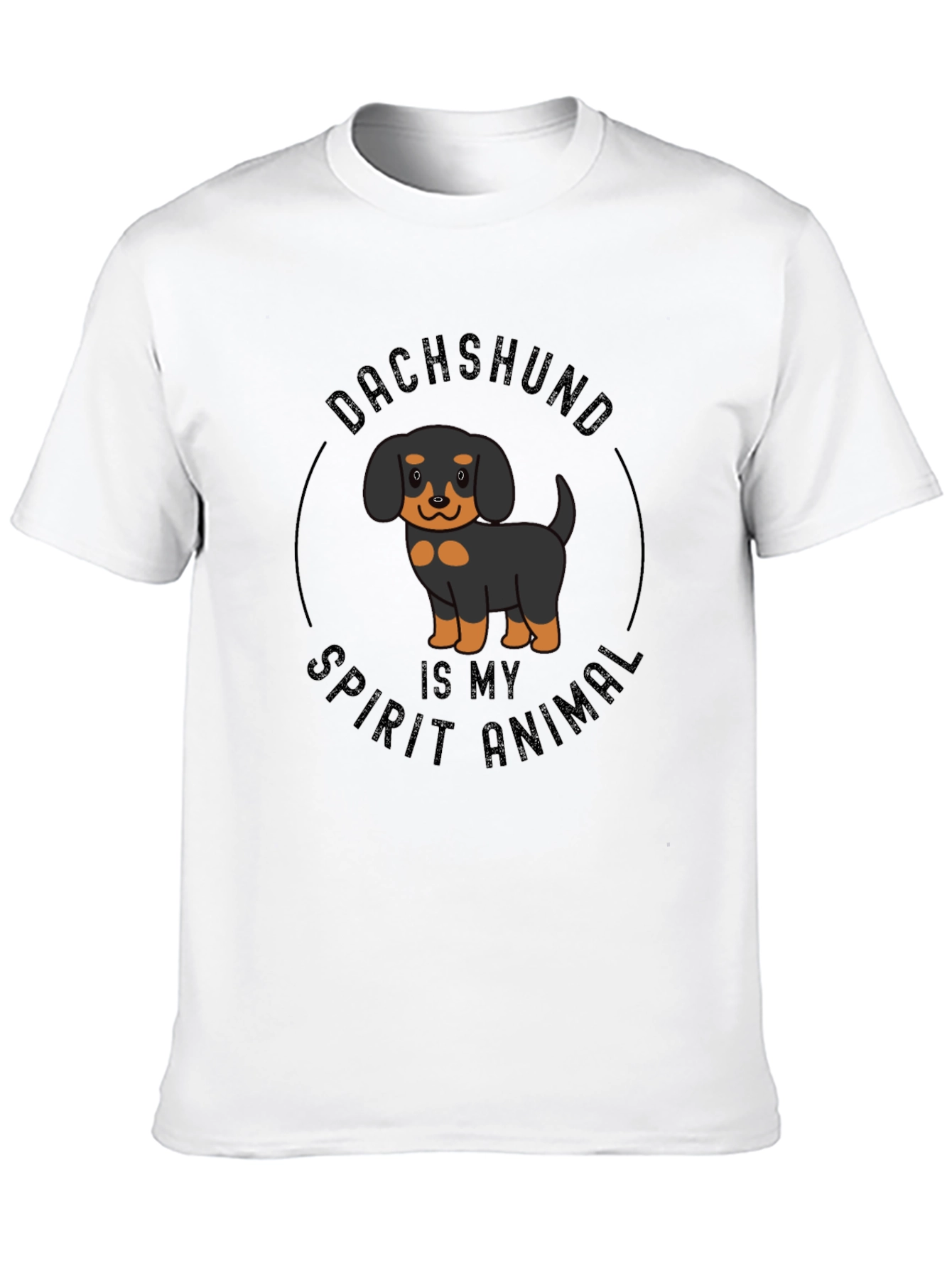 Dachshund Spirit Animal Black T-Shirt