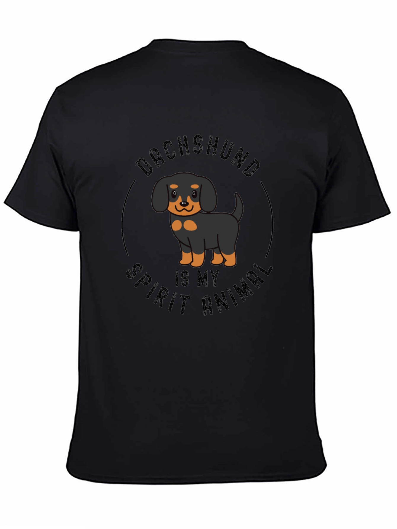 Dachshund Spirit Animal Black T-Shirt