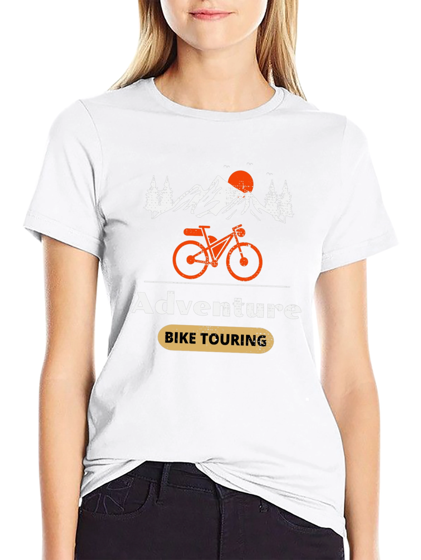 Adventure Bike Touring Graphic T-Shirt