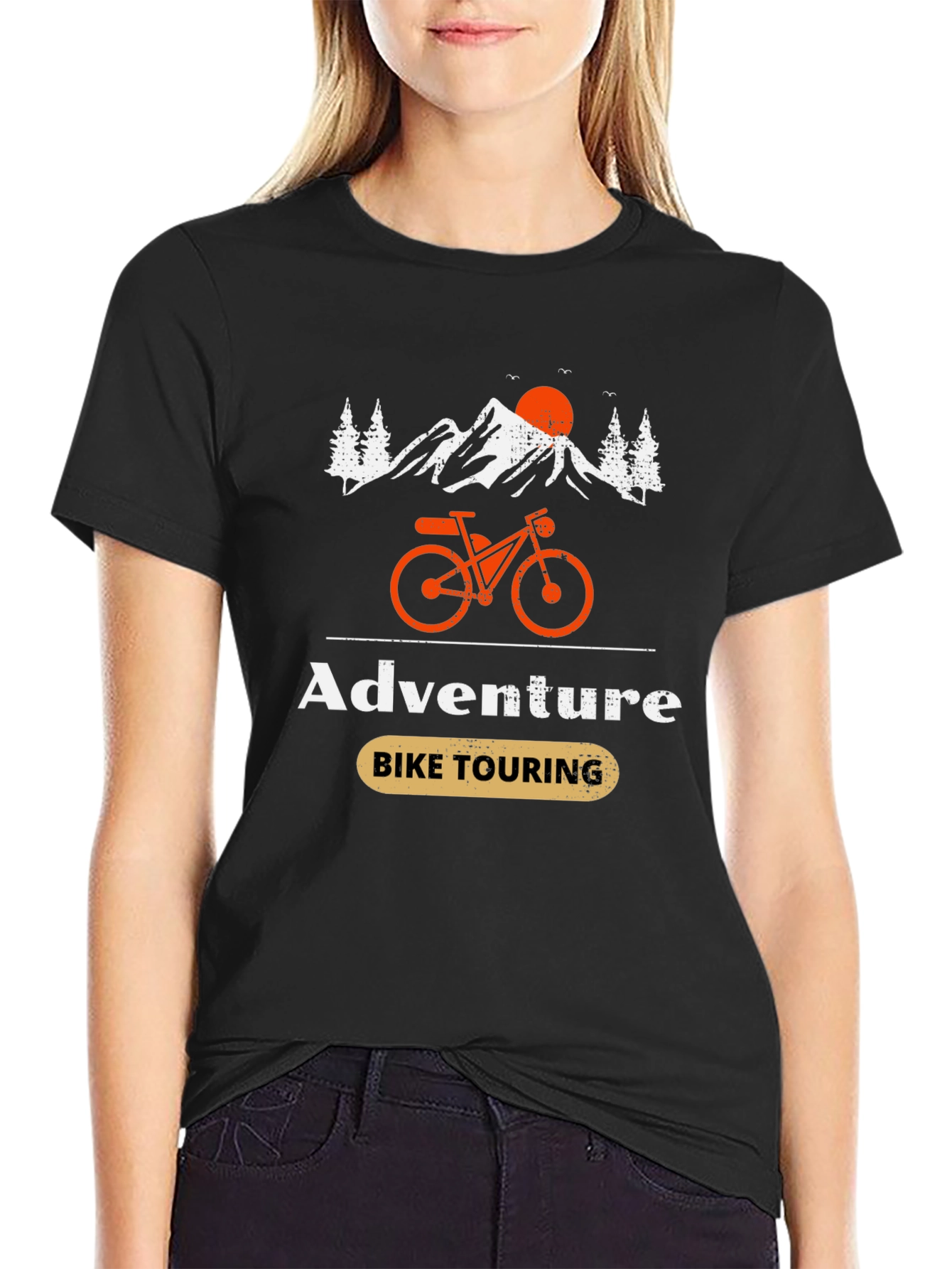 Adventure Bike Touring Graphic T-Shirt