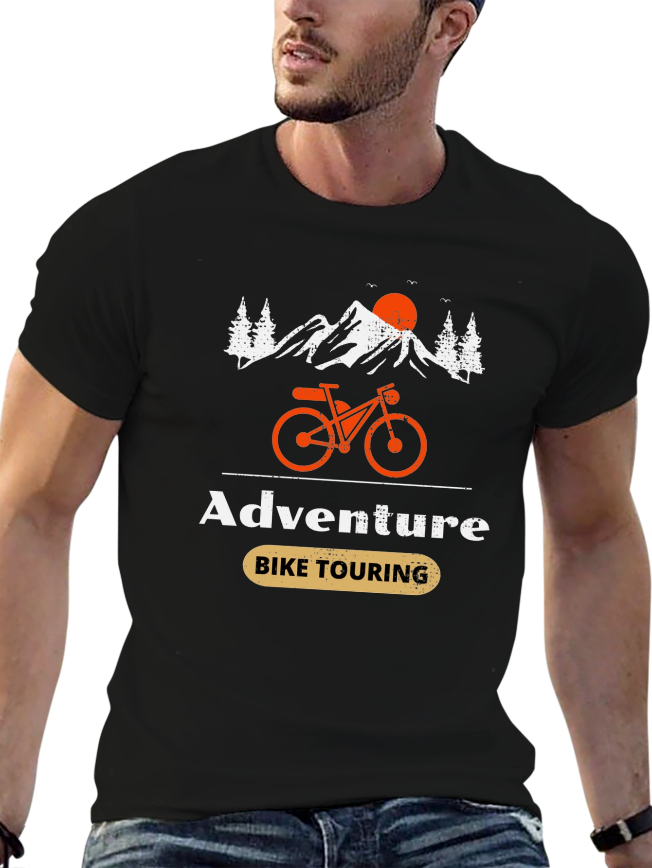 Adventure Bike Touring Graphic T-Shirt