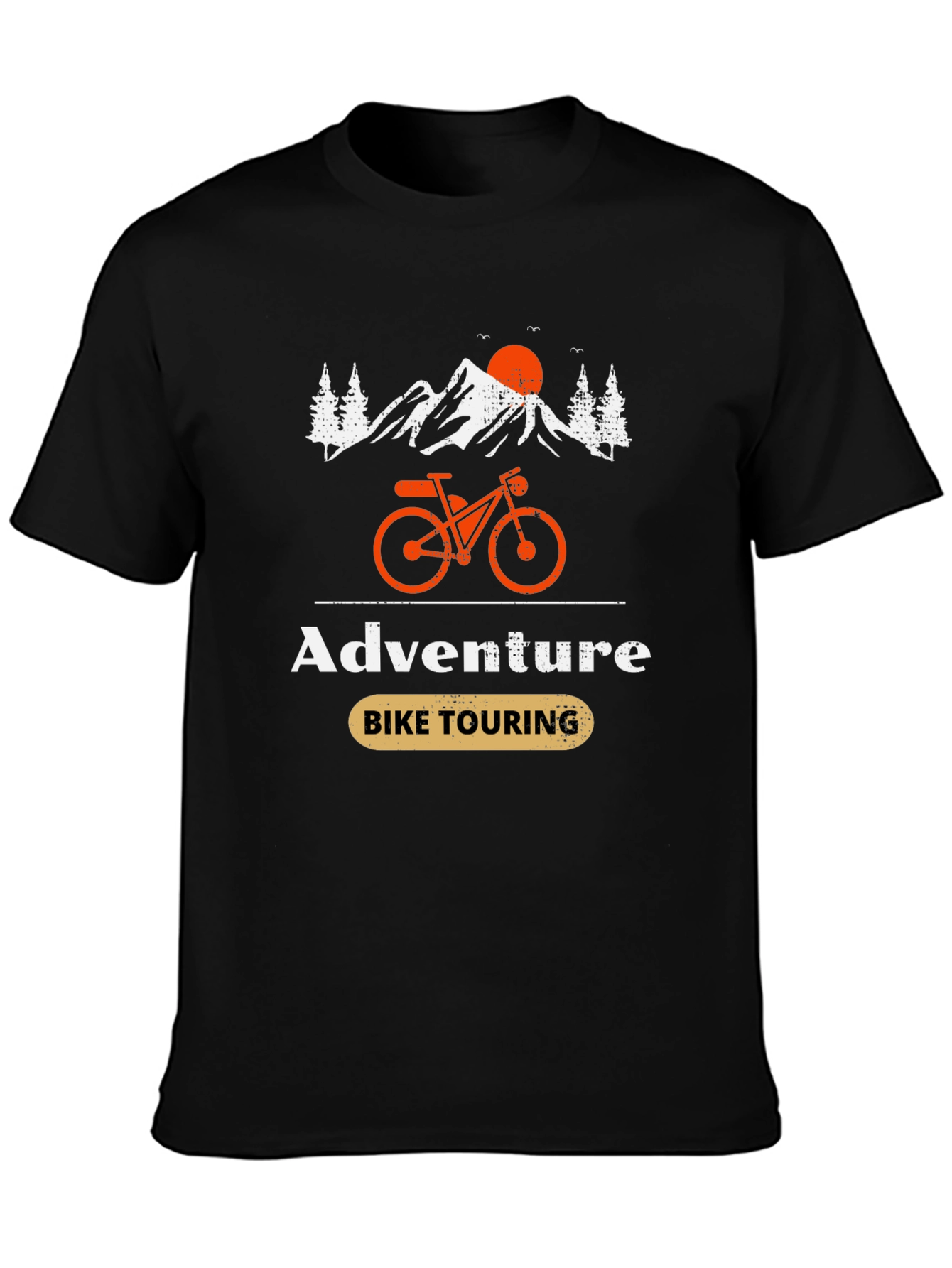 Adventure Bike Touring Graphic T-Shirt