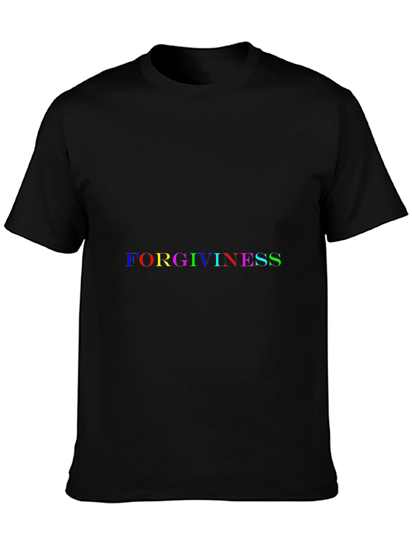 Forgiveness Graphic Tee - Black Cotton T-Shirt