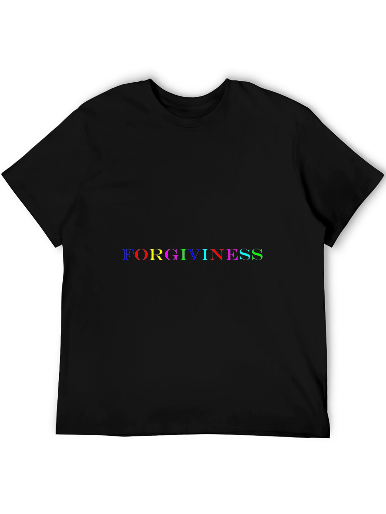 Forgiveness Graphic Tee - Black Cotton T-Shirt