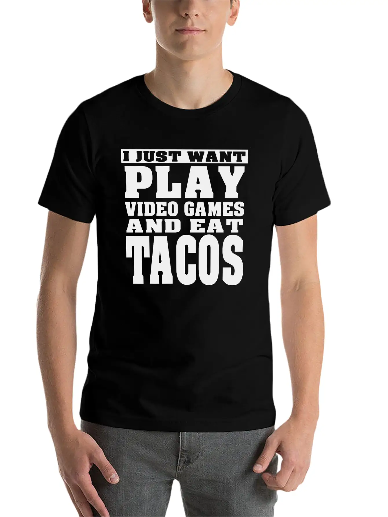 Gaming And Tacos Unisex Casual T-Shirt – Clean Design For Daily Comfort