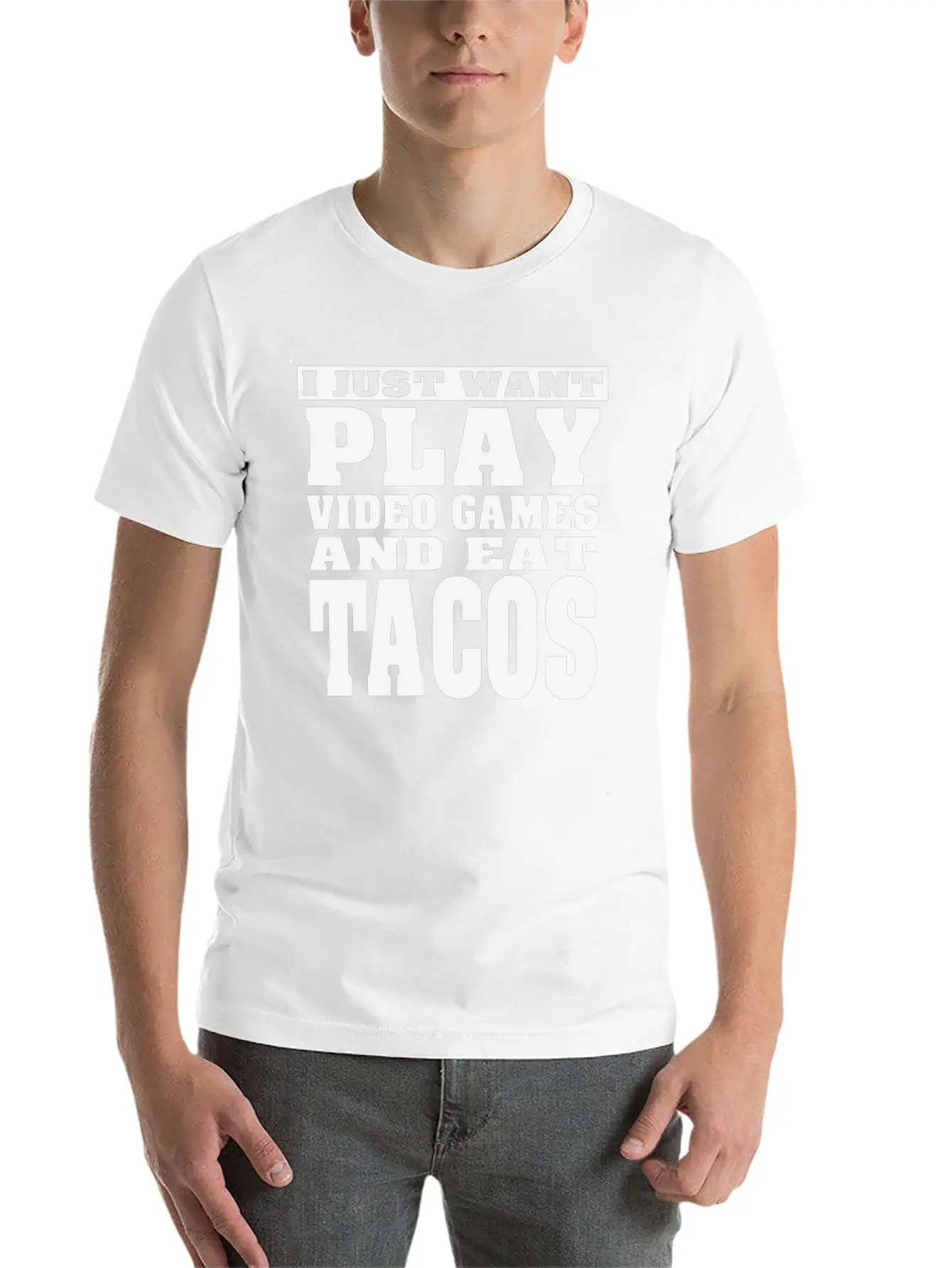 Gaming And Tacos Unisex Casual T-Shirt – Clean Design For Daily Comfort