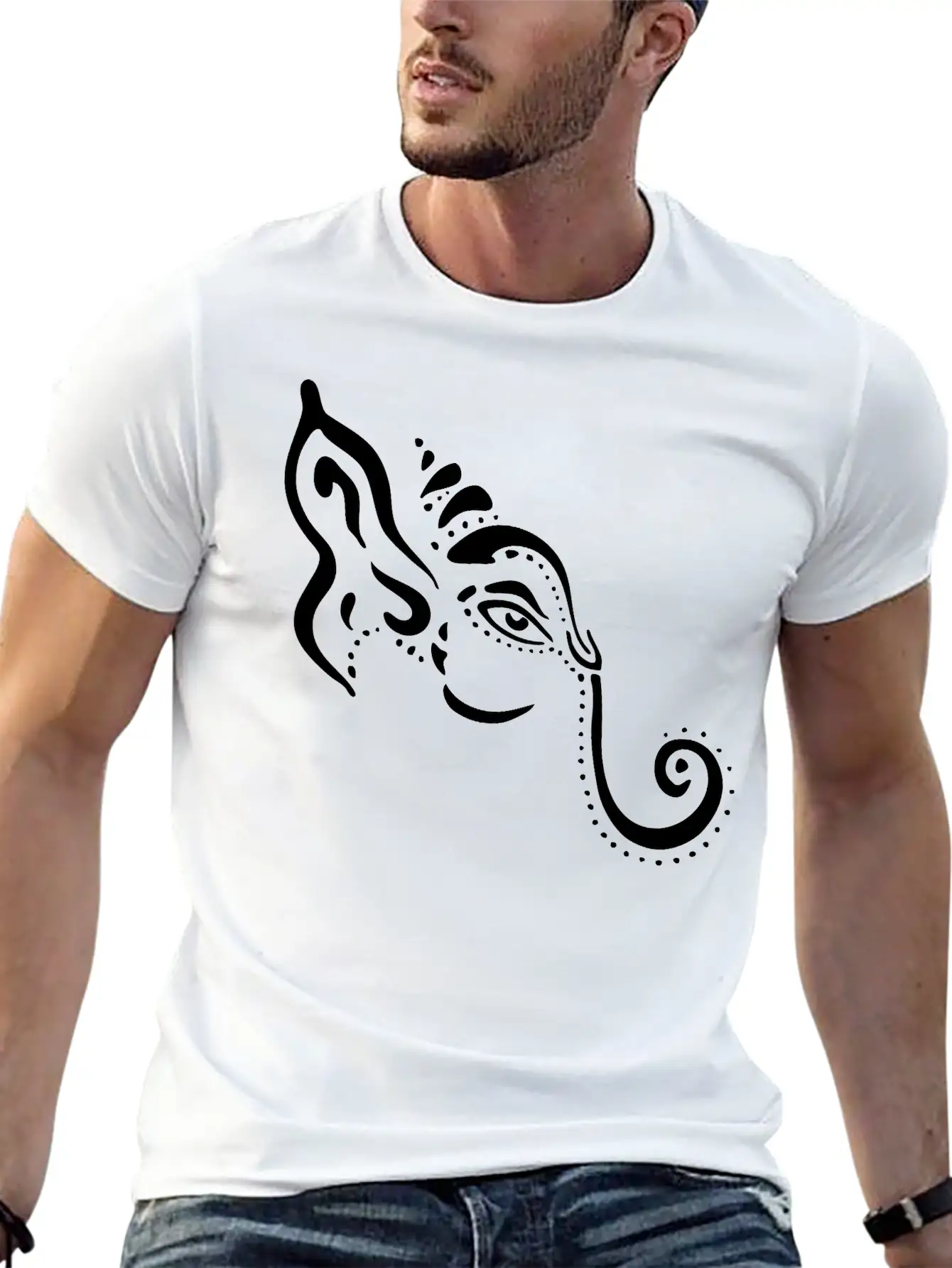 Ganesha Unisex Casual T-Shirt – Clean Design For Daily Comfort