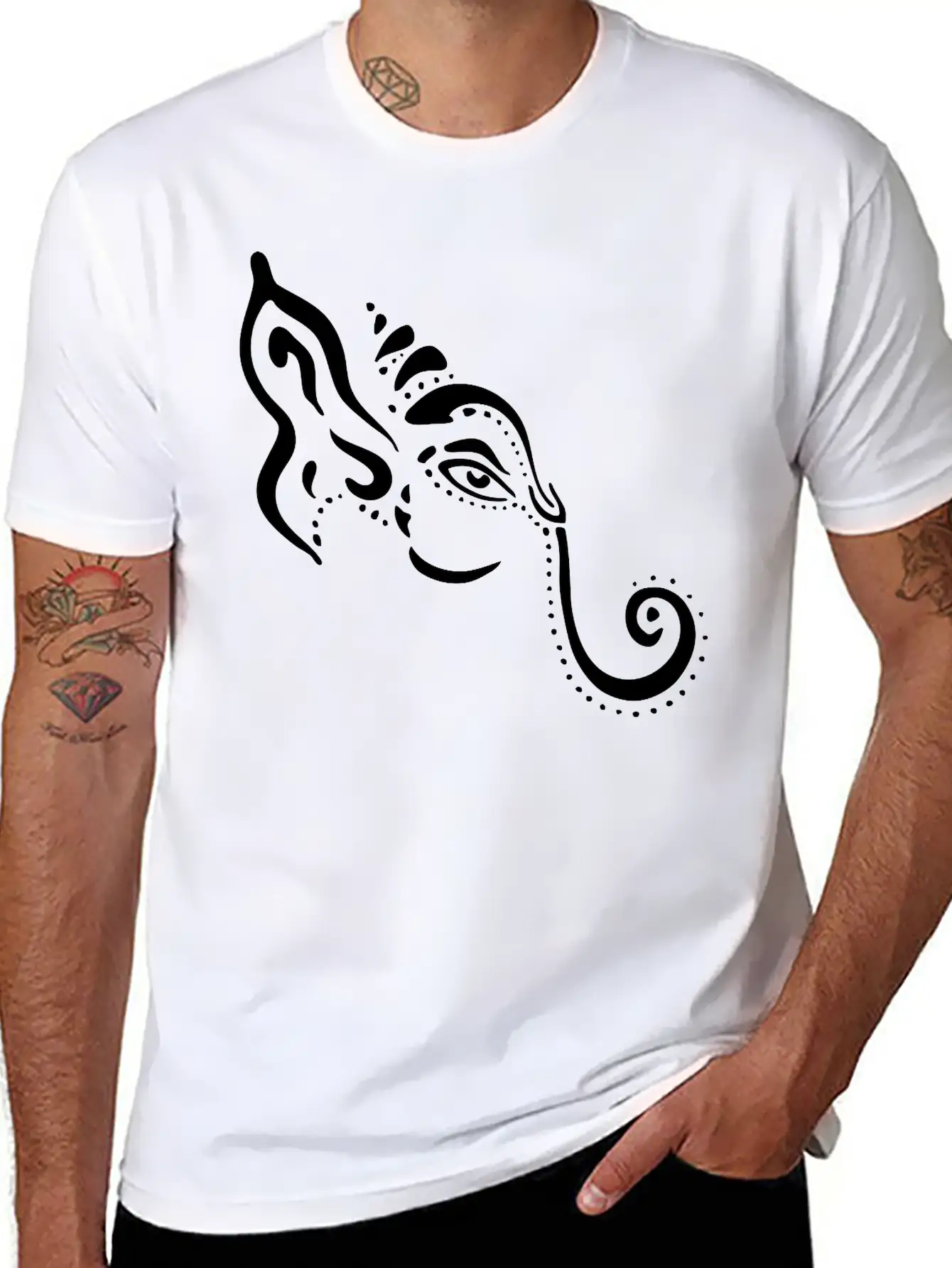 Ganesha Unisex Casual T-Shirt – Clean Design For Daily Comfort