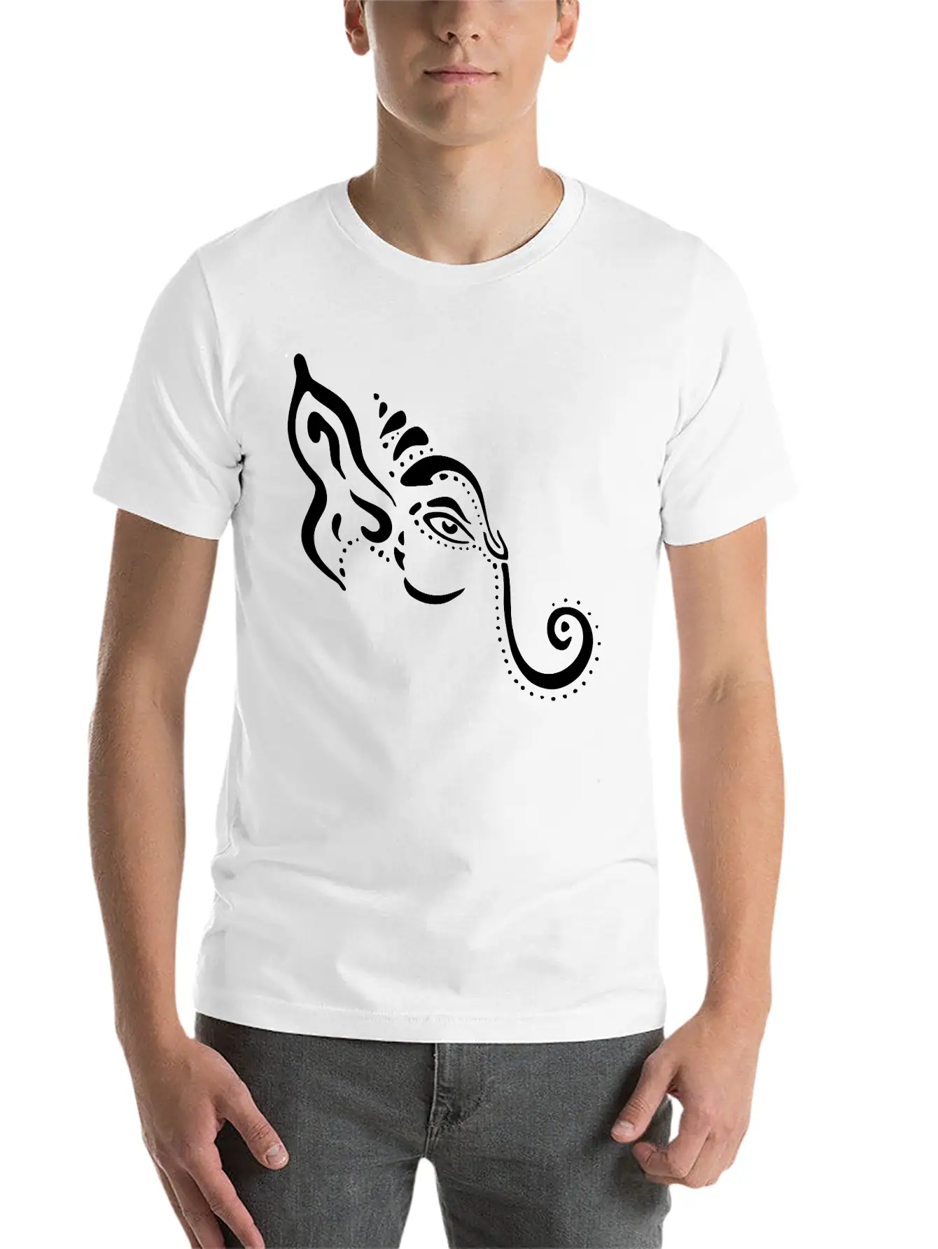 Ganesha Unisex Casual T-Shirt – Clean Design For Daily Comfort