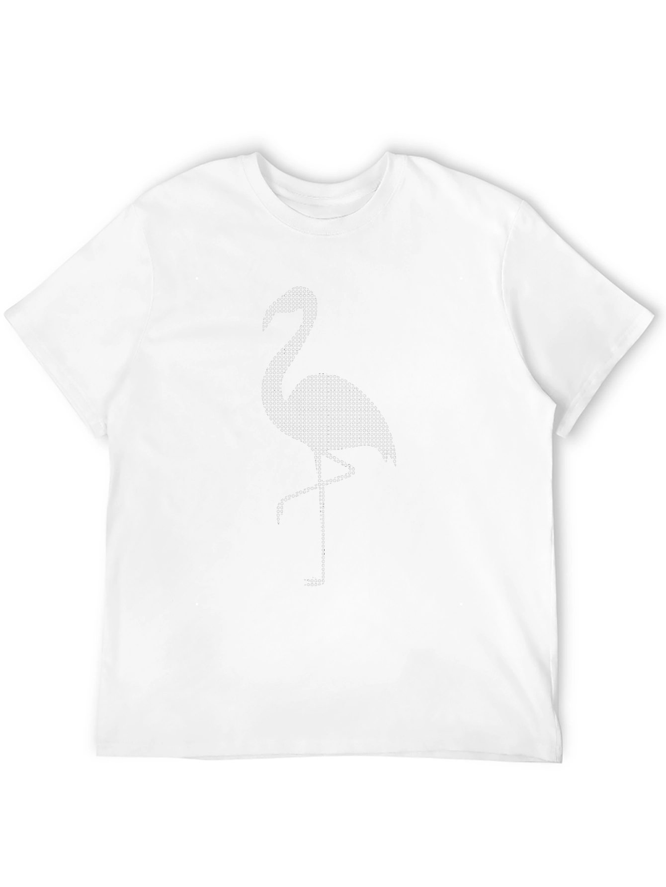 Black Flamingo Dot Graphic T-Shirt