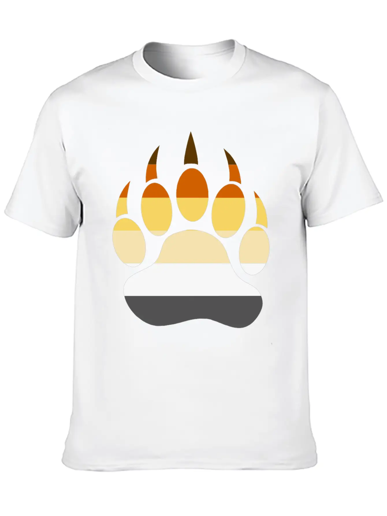 Gay Bear LGBT Bear Shirt, Bear Paw Rainbow Flag Unisex Casual T-Shirt – Clean Design For Daily Comfort