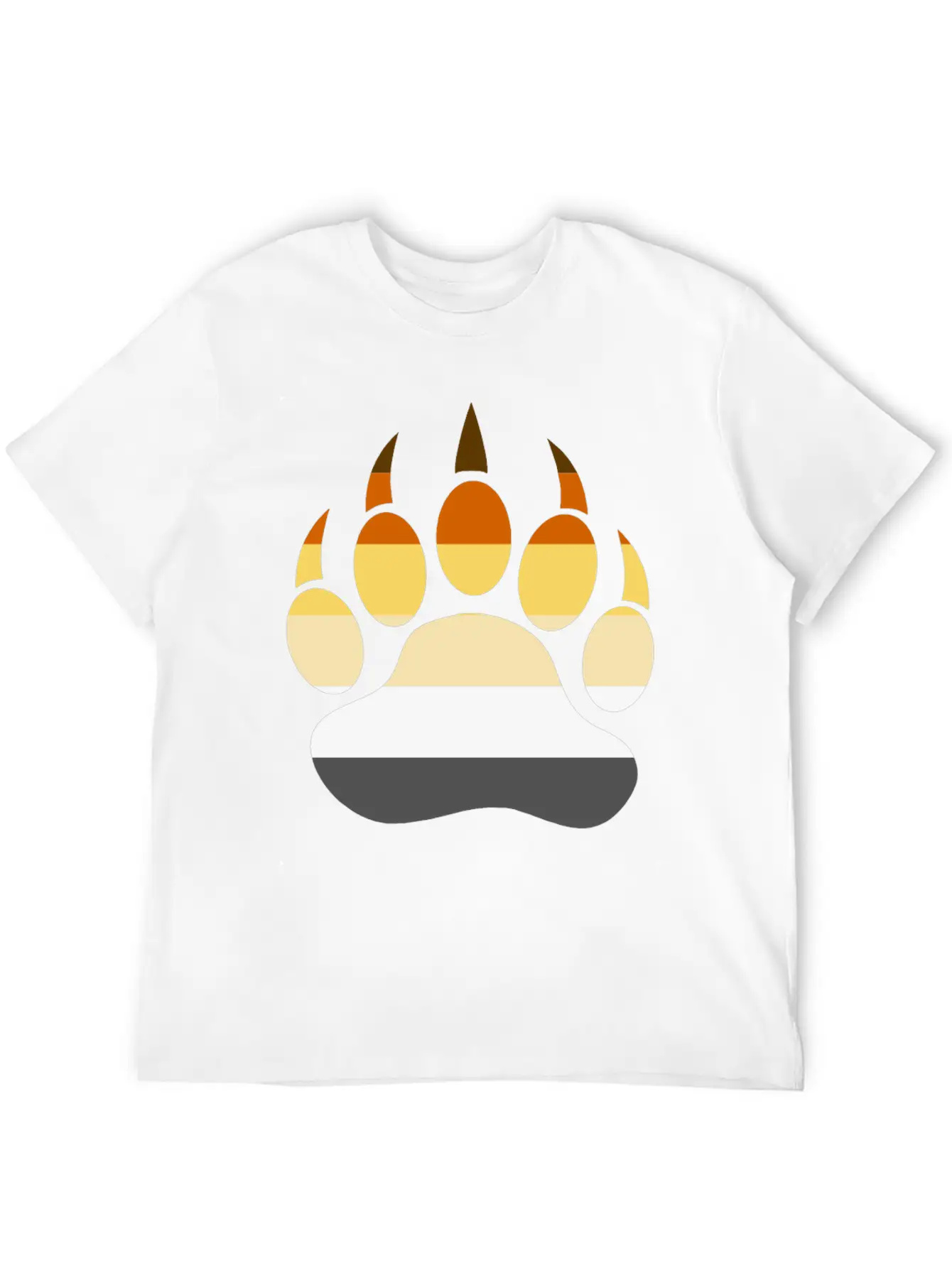 Gay Bear LGBT Bear Shirt, Bear Paw Rainbow Flag Unisex Casual T-Shirt – Clean Design For Daily Comfort