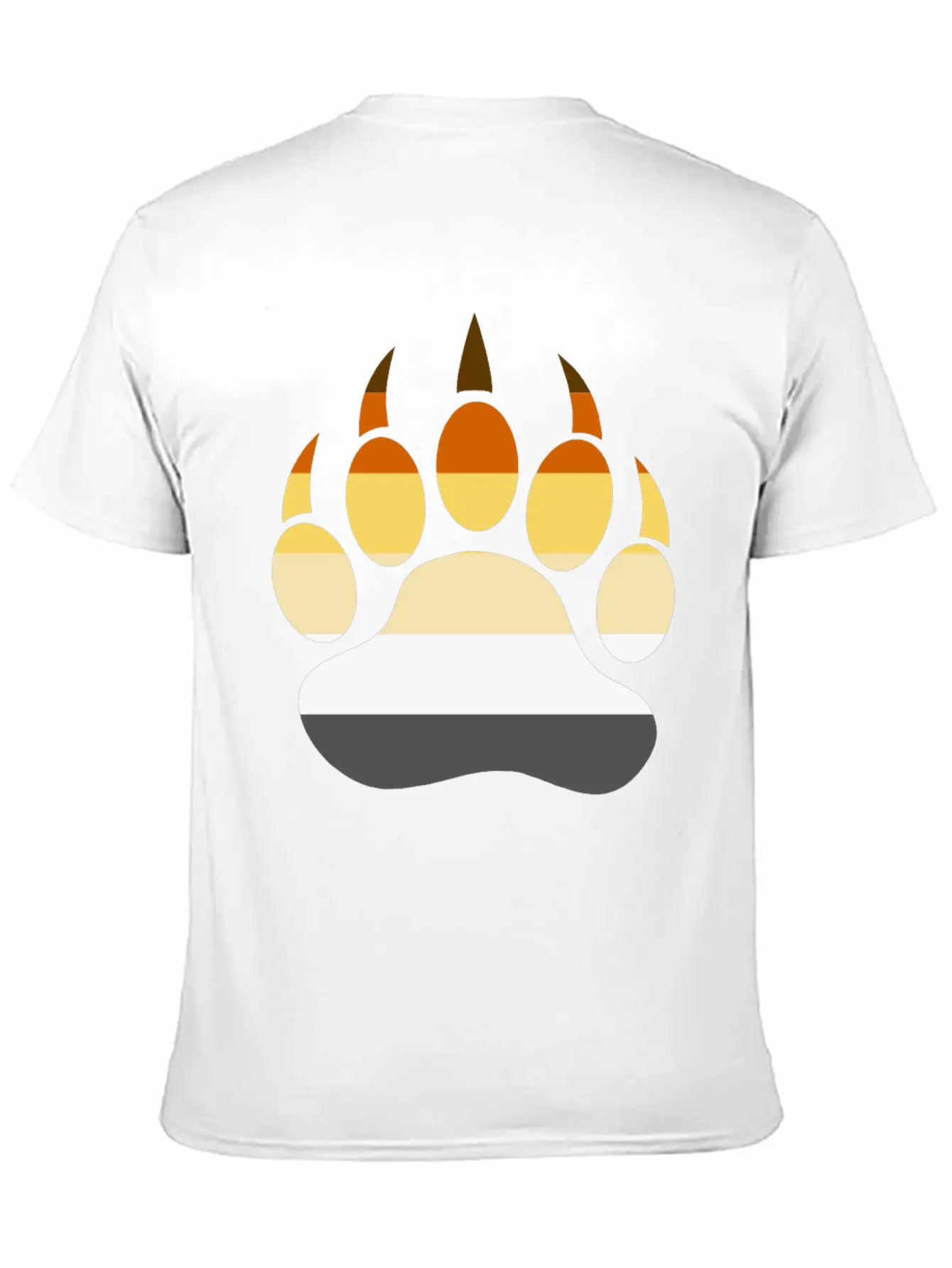 Gay Bear LGBT Bear Shirt, Bear Paw Rainbow Flag Unisex Casual T-Shirt – Clean Design For Daily Comfort