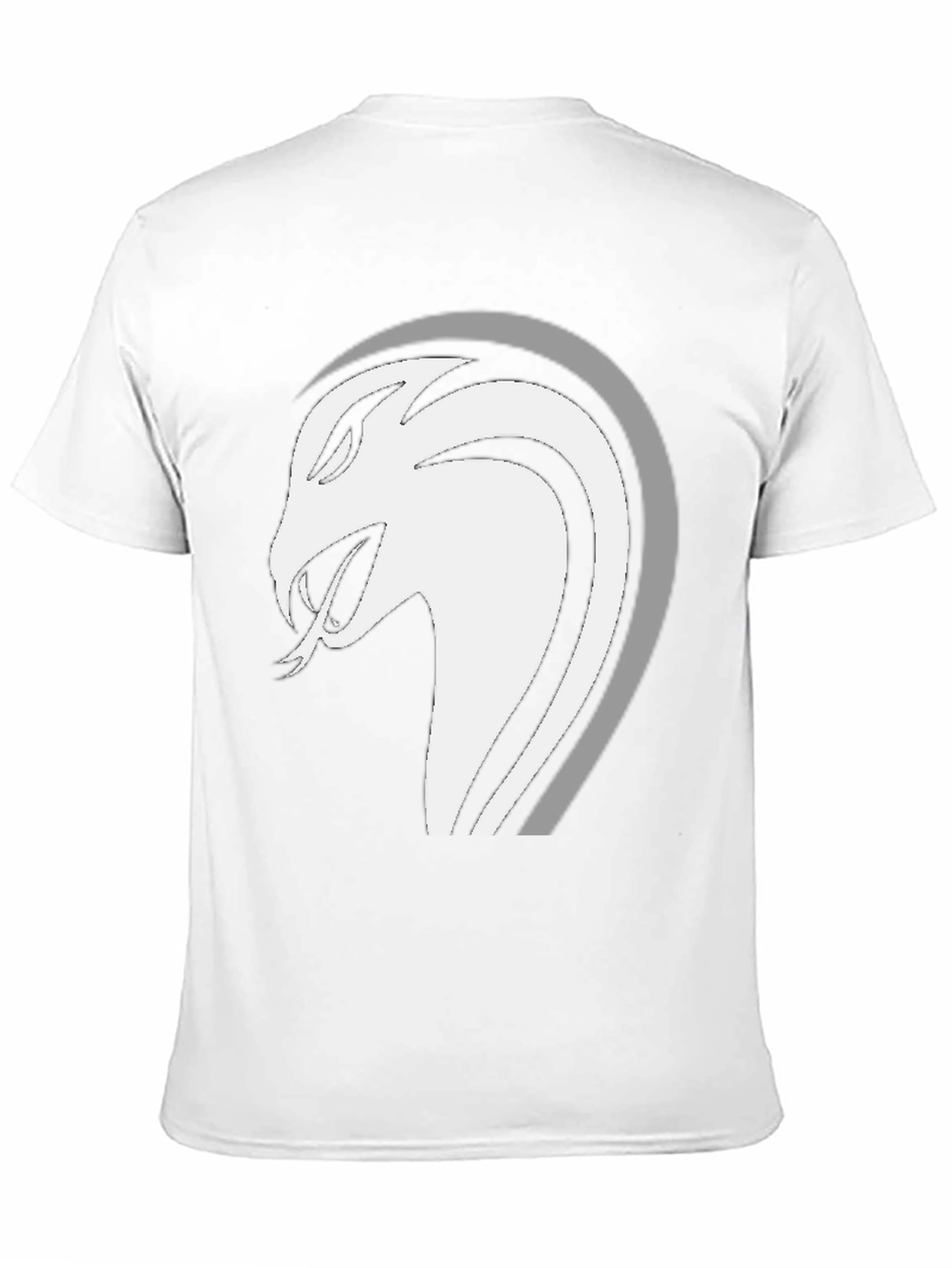 Mens Black Snake Graphic Tee