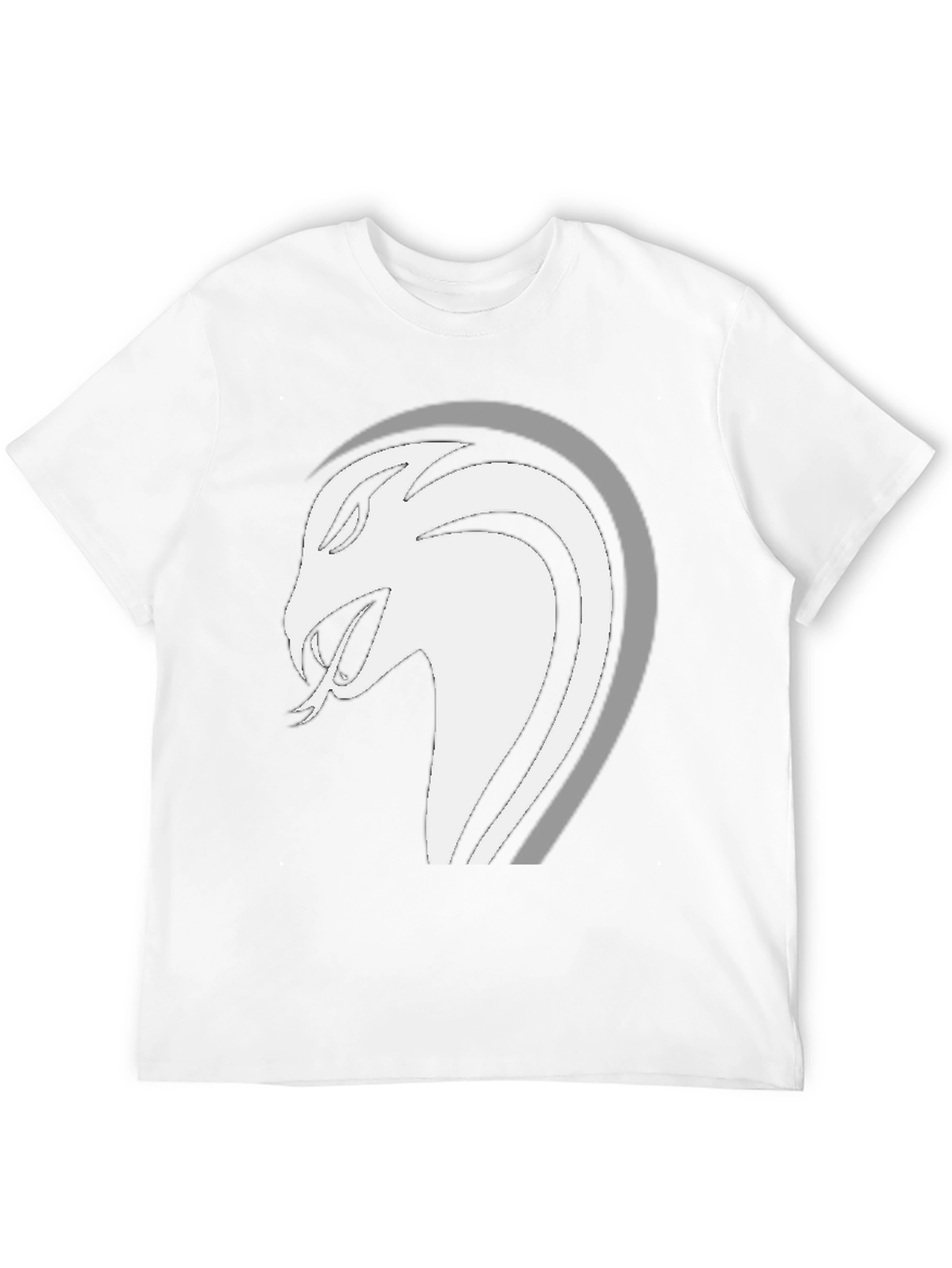 Mens Black Snake Graphic Tee