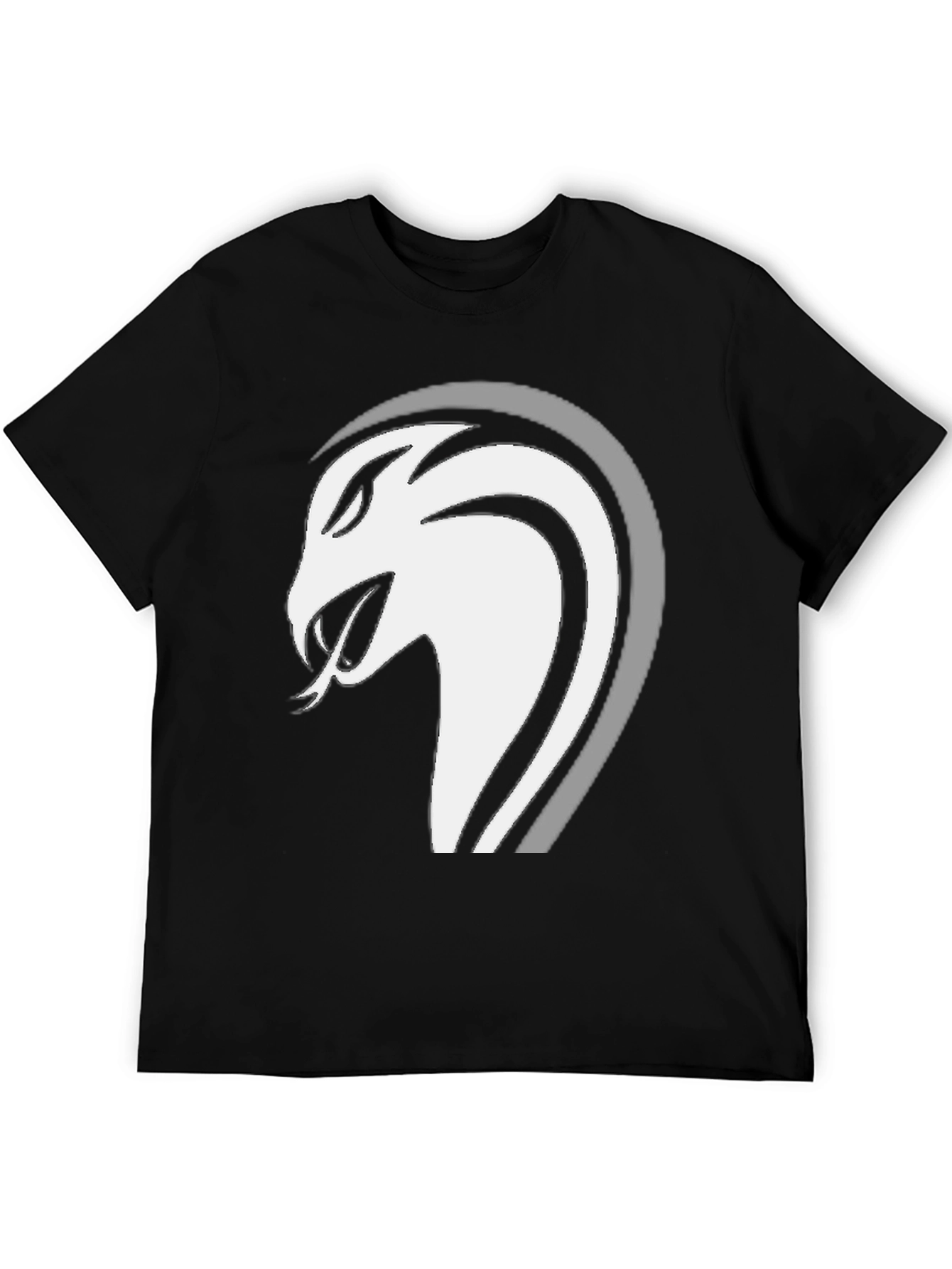Mens Black Snake Graphic Tee