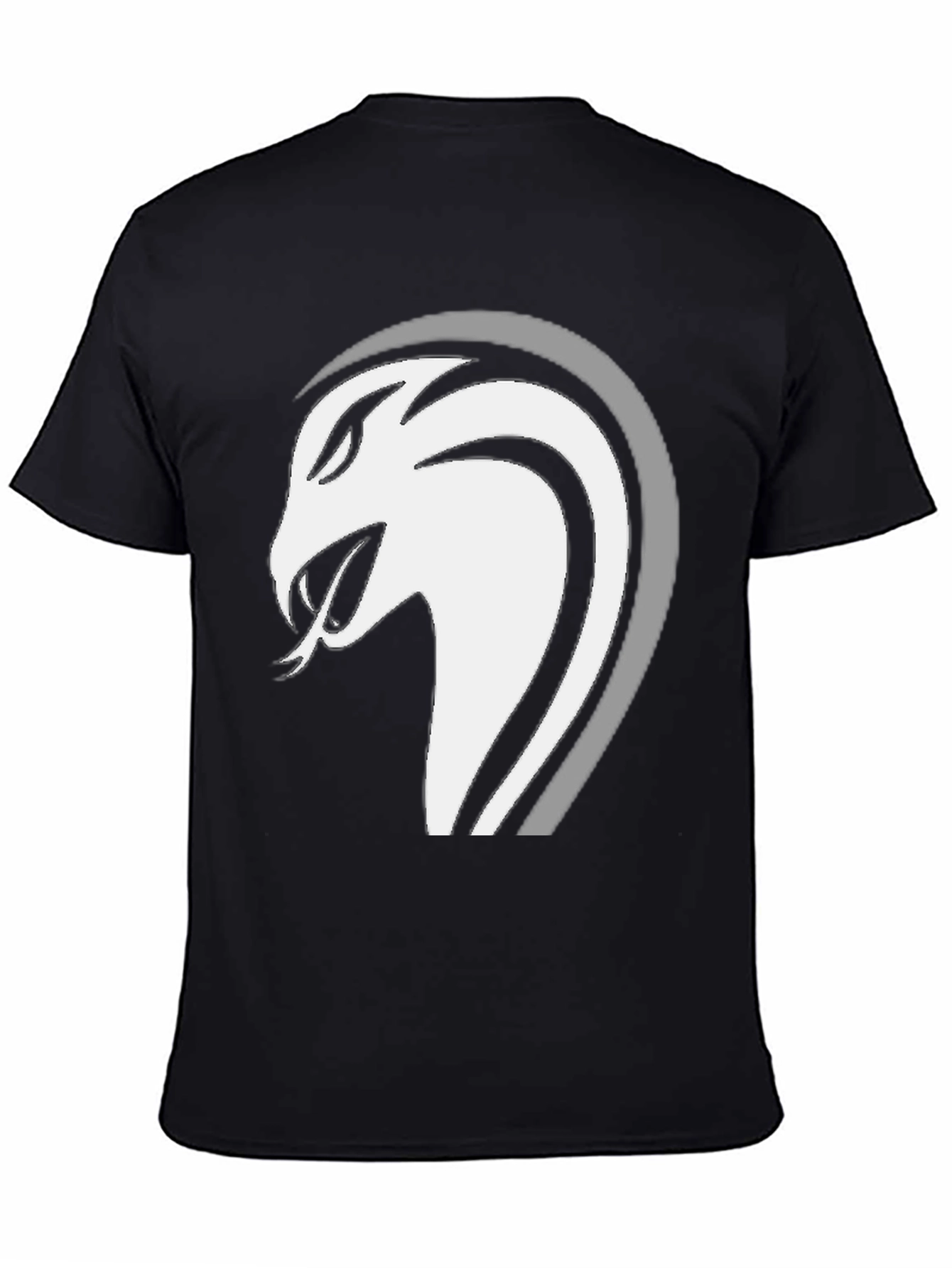 Mens Black Snake Graphic Tee