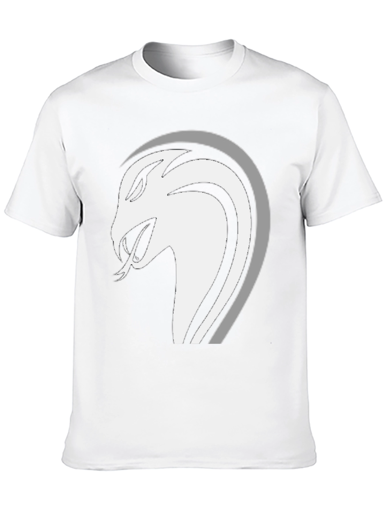 Mens Black Snake Graphic Tee