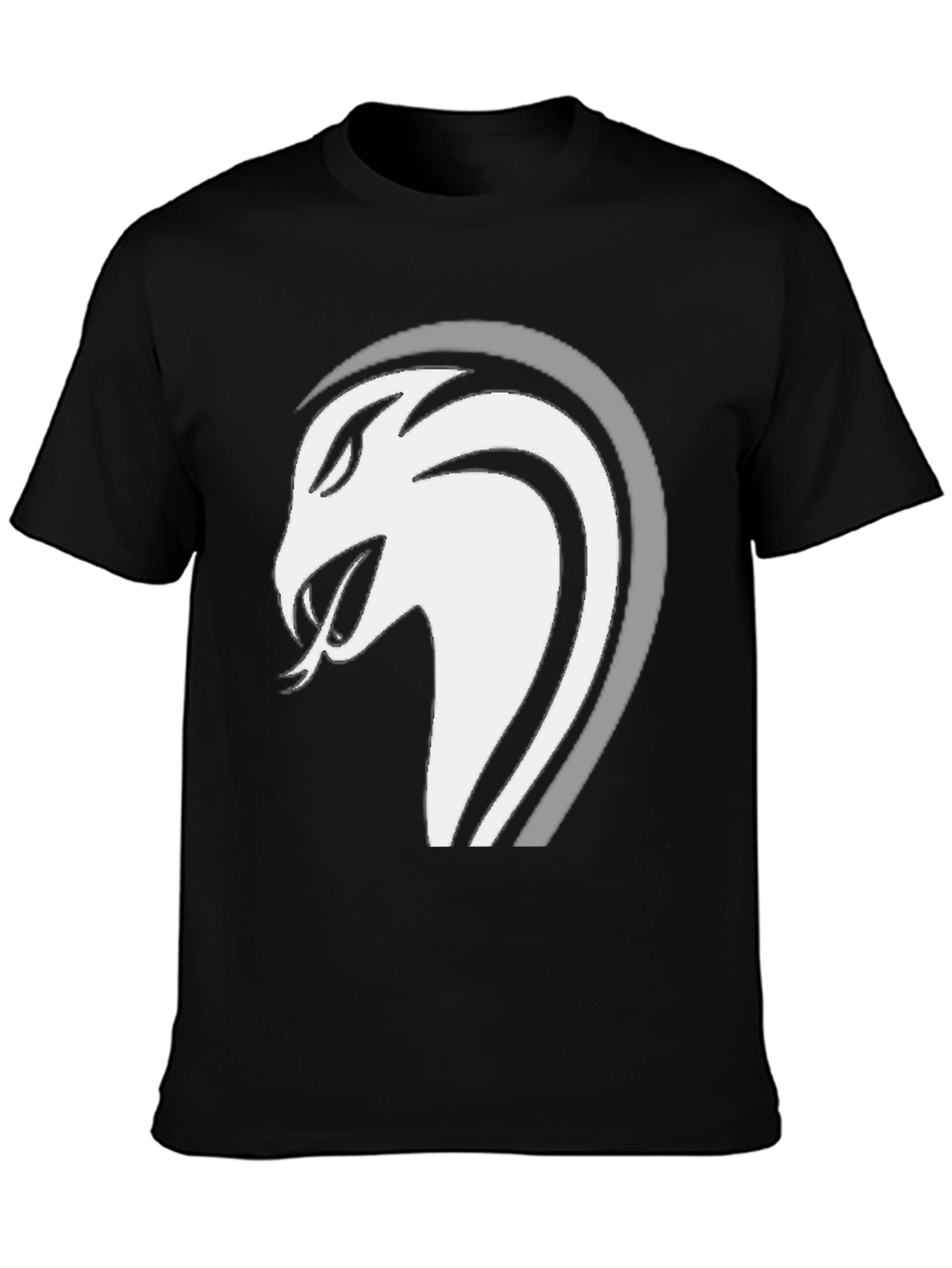 Mens Black Snake Graphic Tee