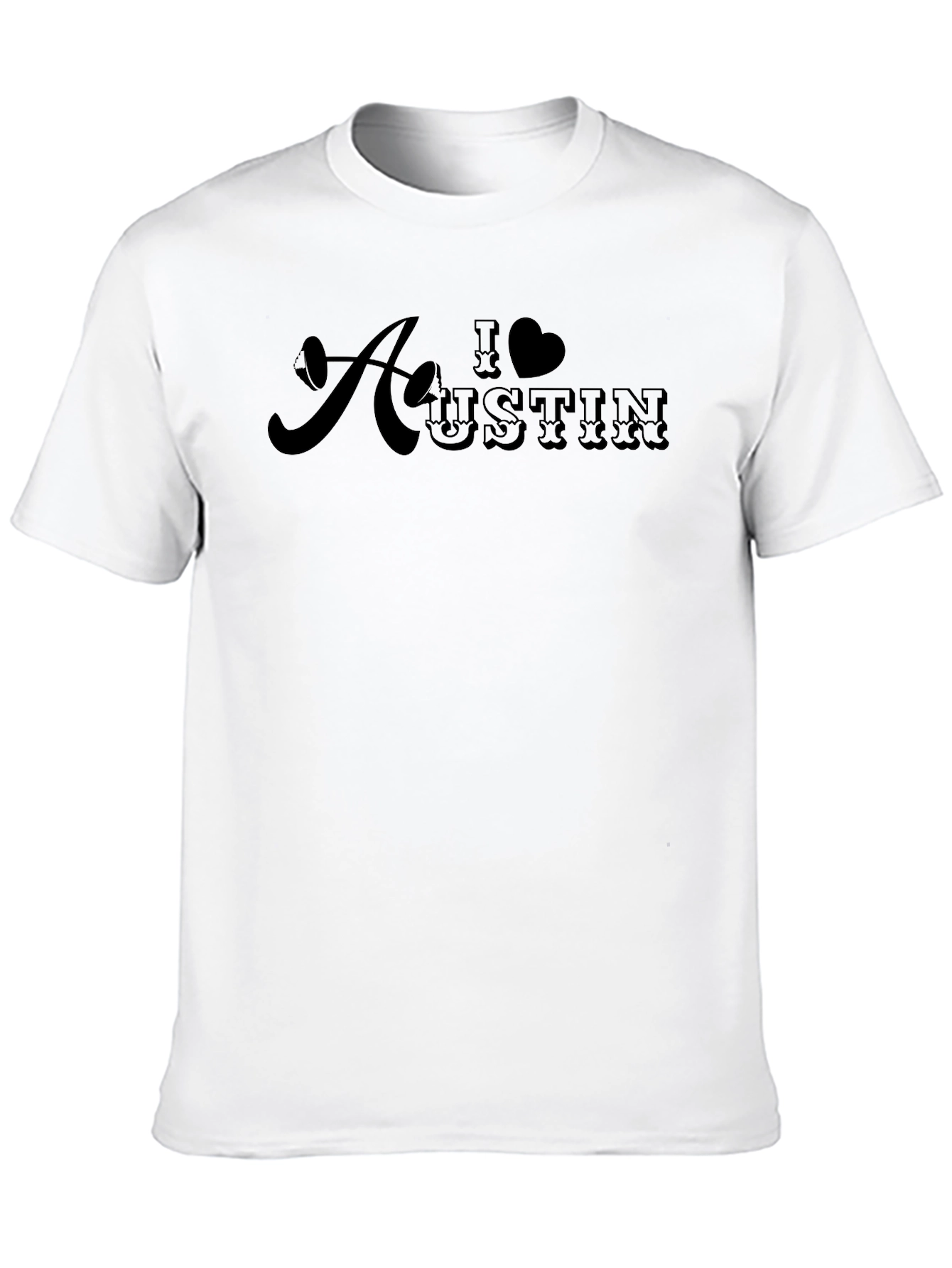 I Heart Austin Graphic Tee - Black