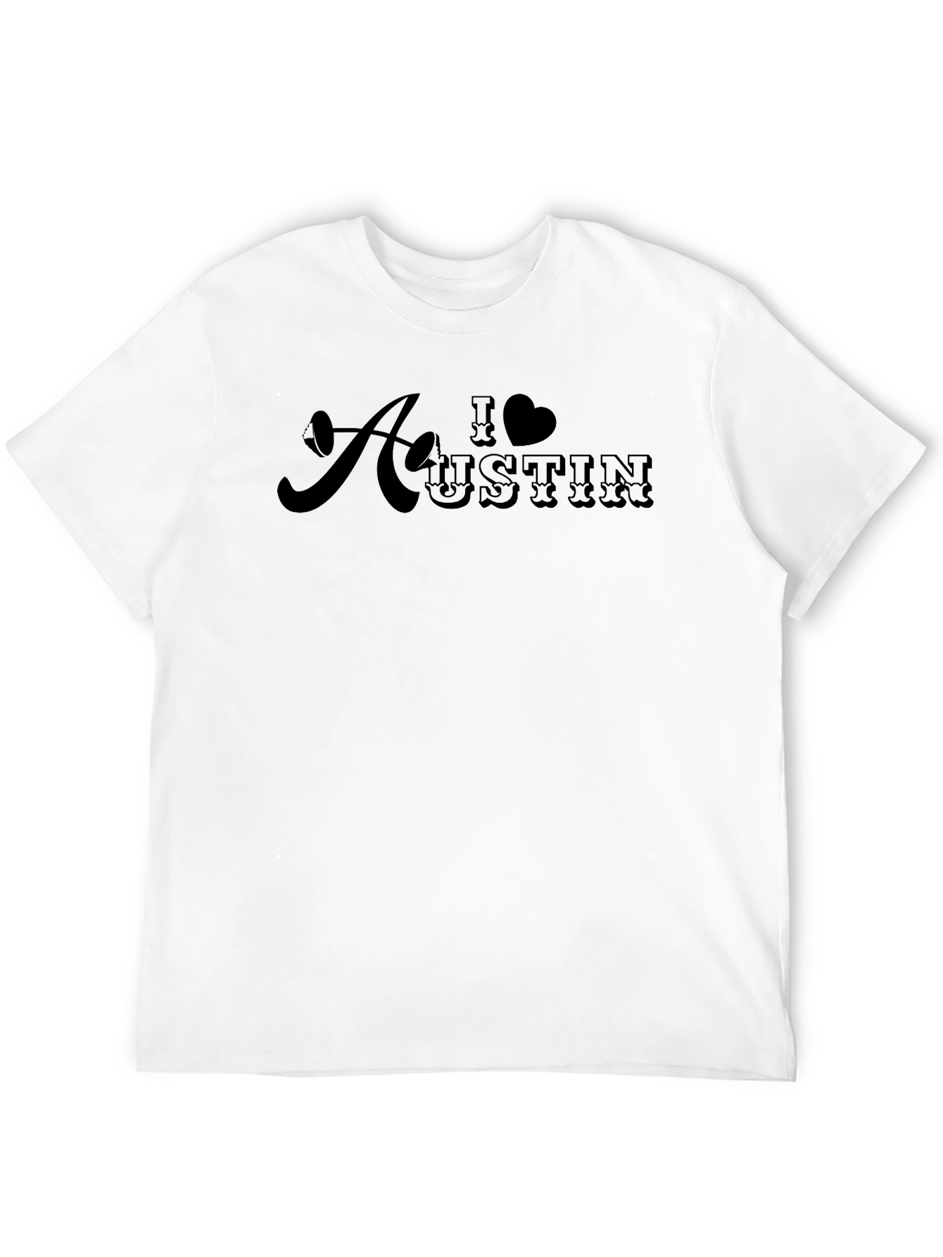 I Heart Austin Graphic Tee - Black