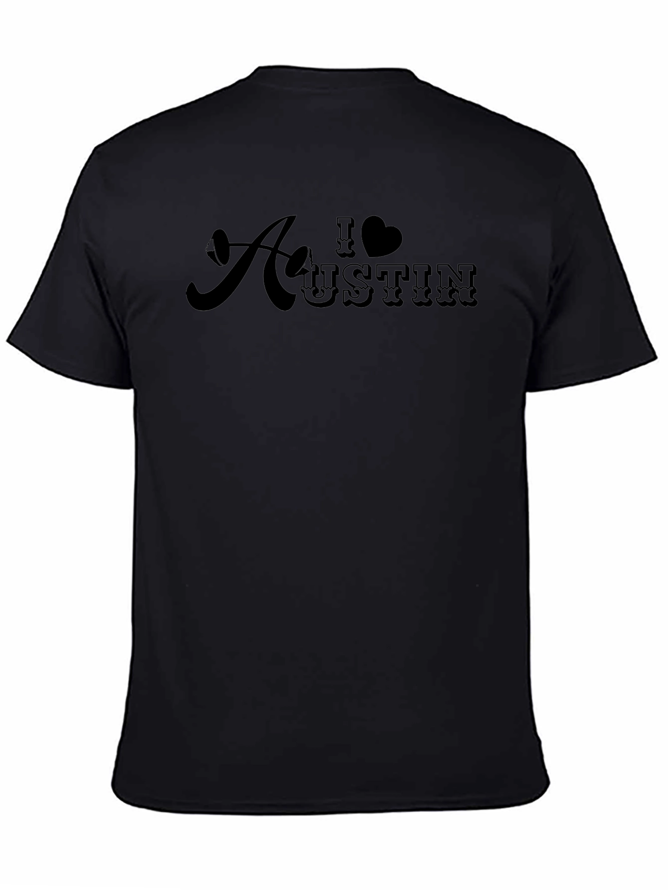 I Heart Austin Graphic Tee - Black