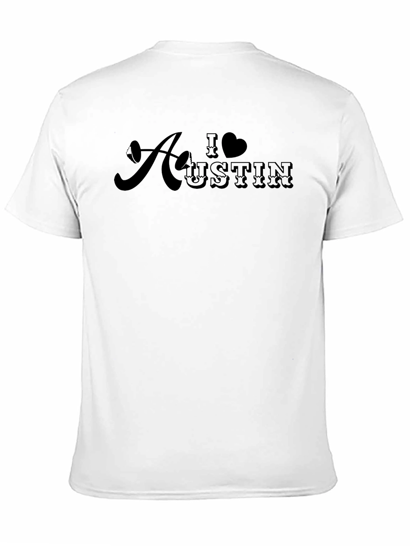 I Heart Austin Graphic Tee - Black