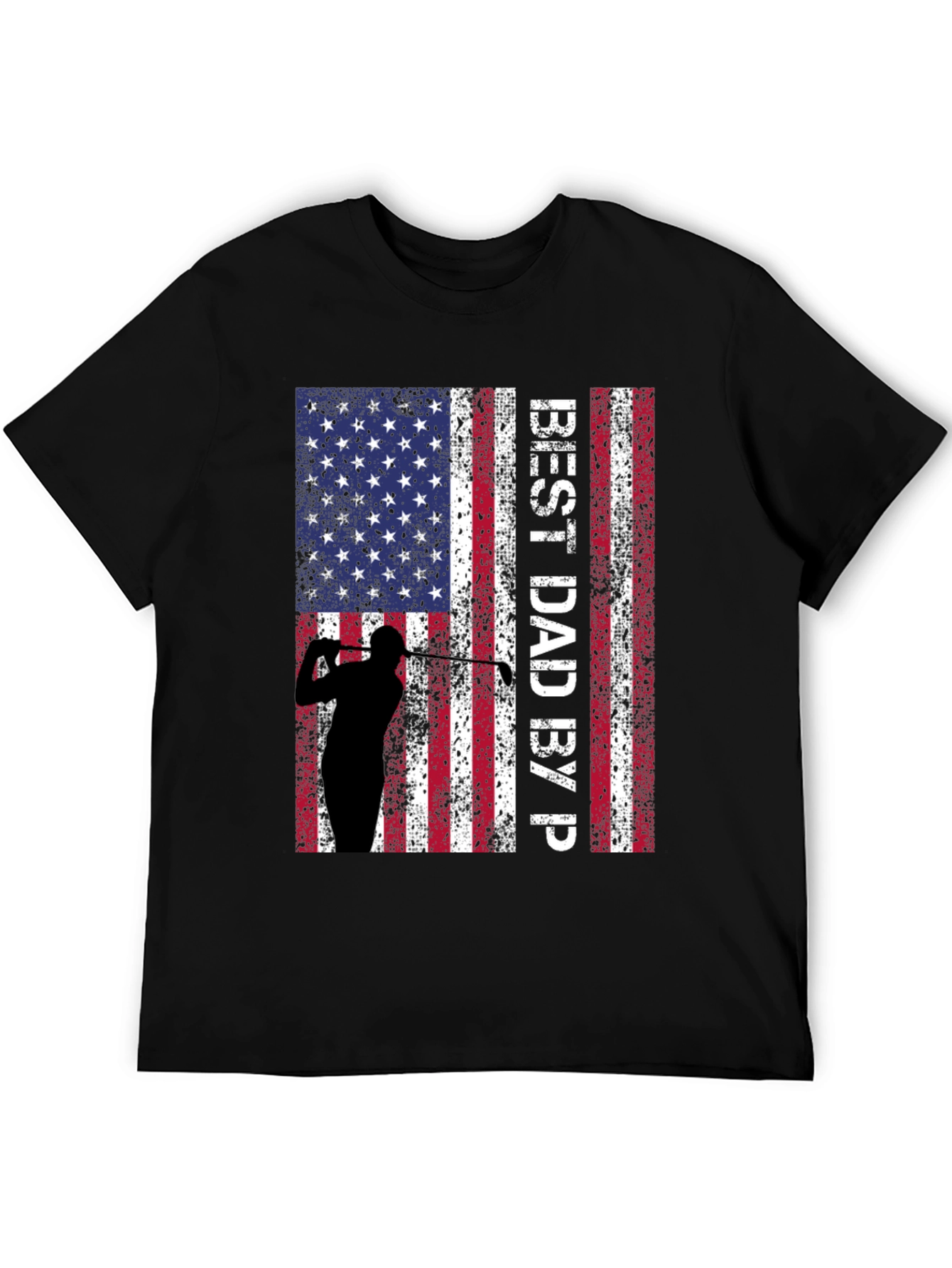 Best Dad By Par Golf Flag T-Shirt