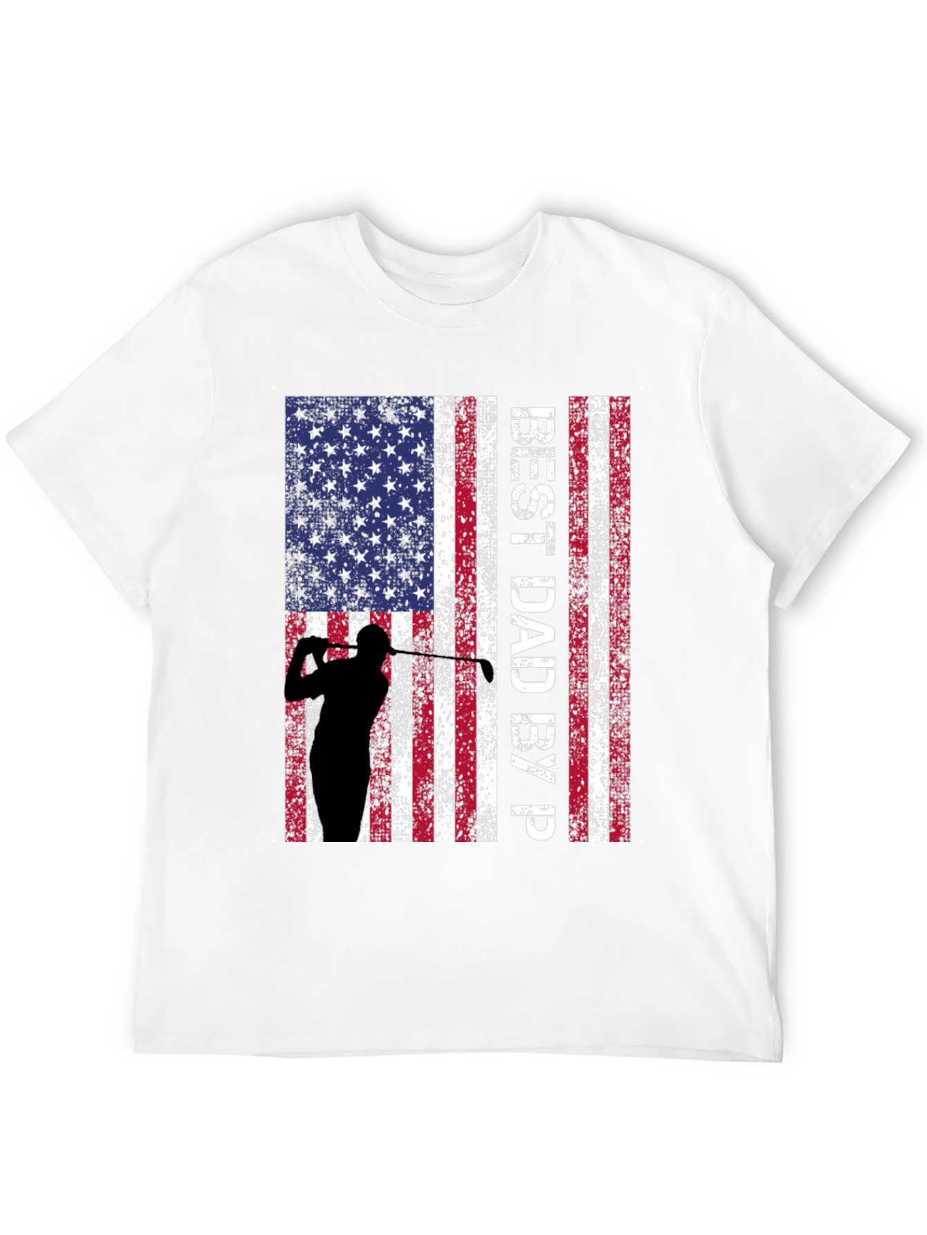 Best Dad By Par Golf Flag T-Shirt