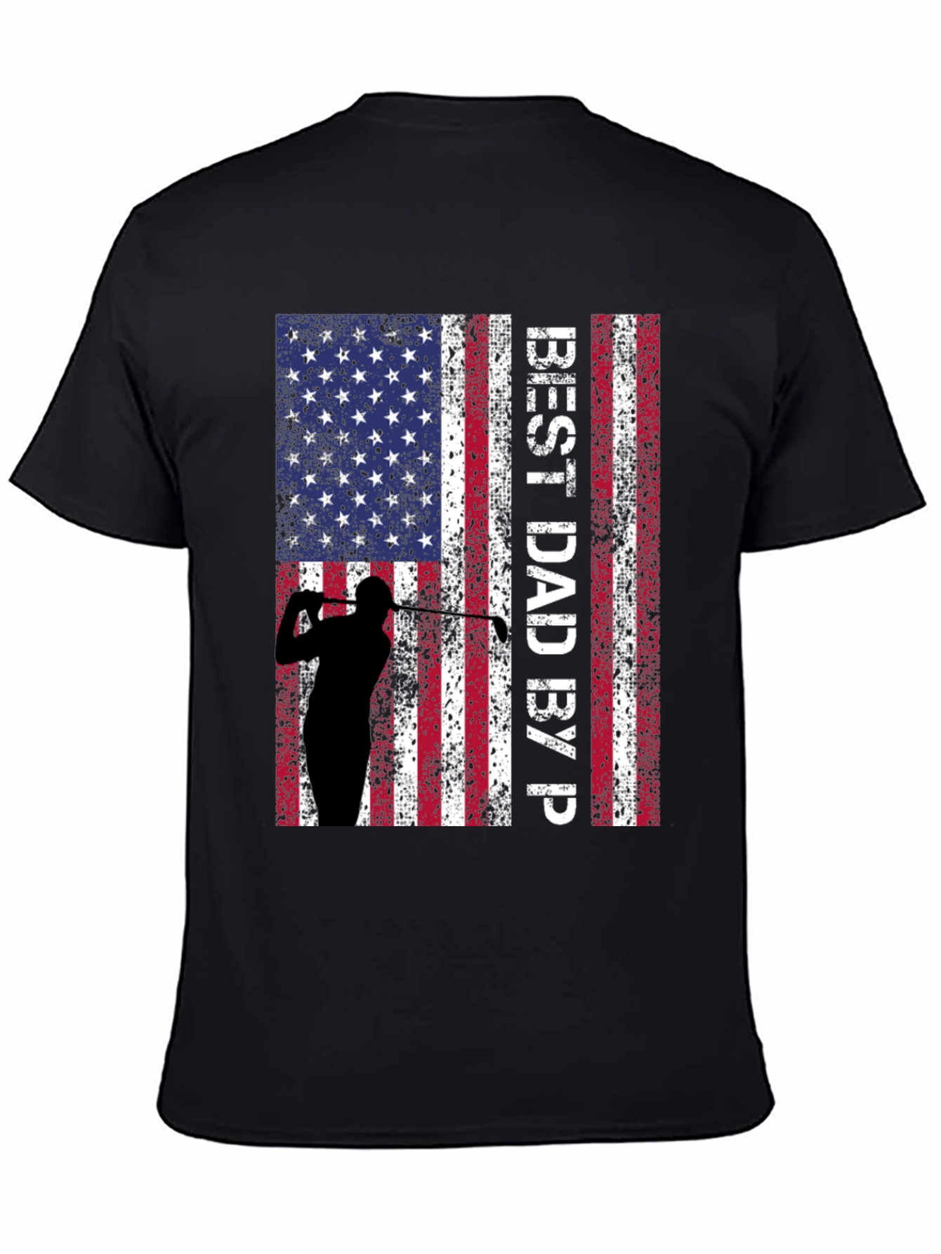 Best Dad By Par Golf Flag T-Shirt