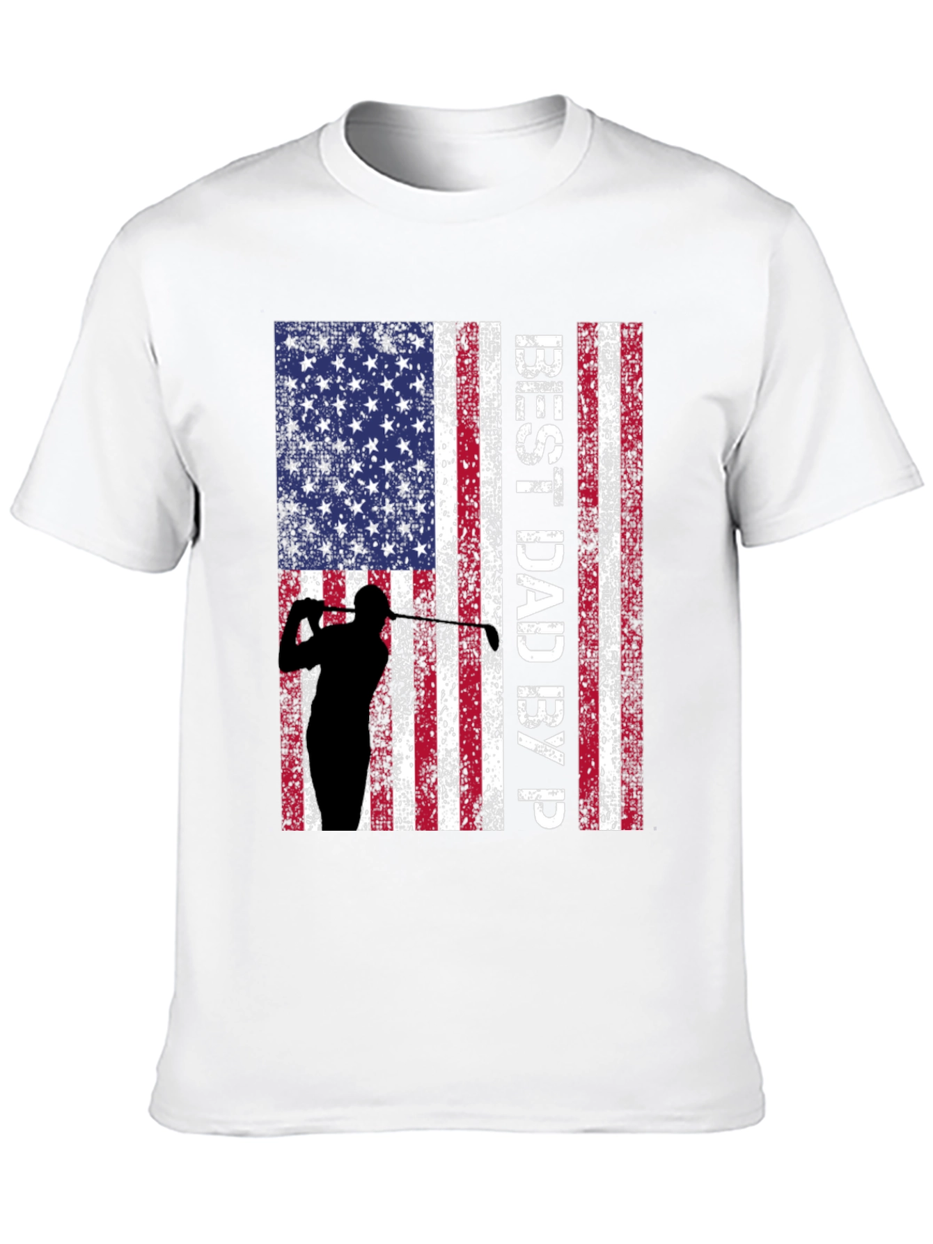 Best Dad By Par Golf Flag T-Shirt