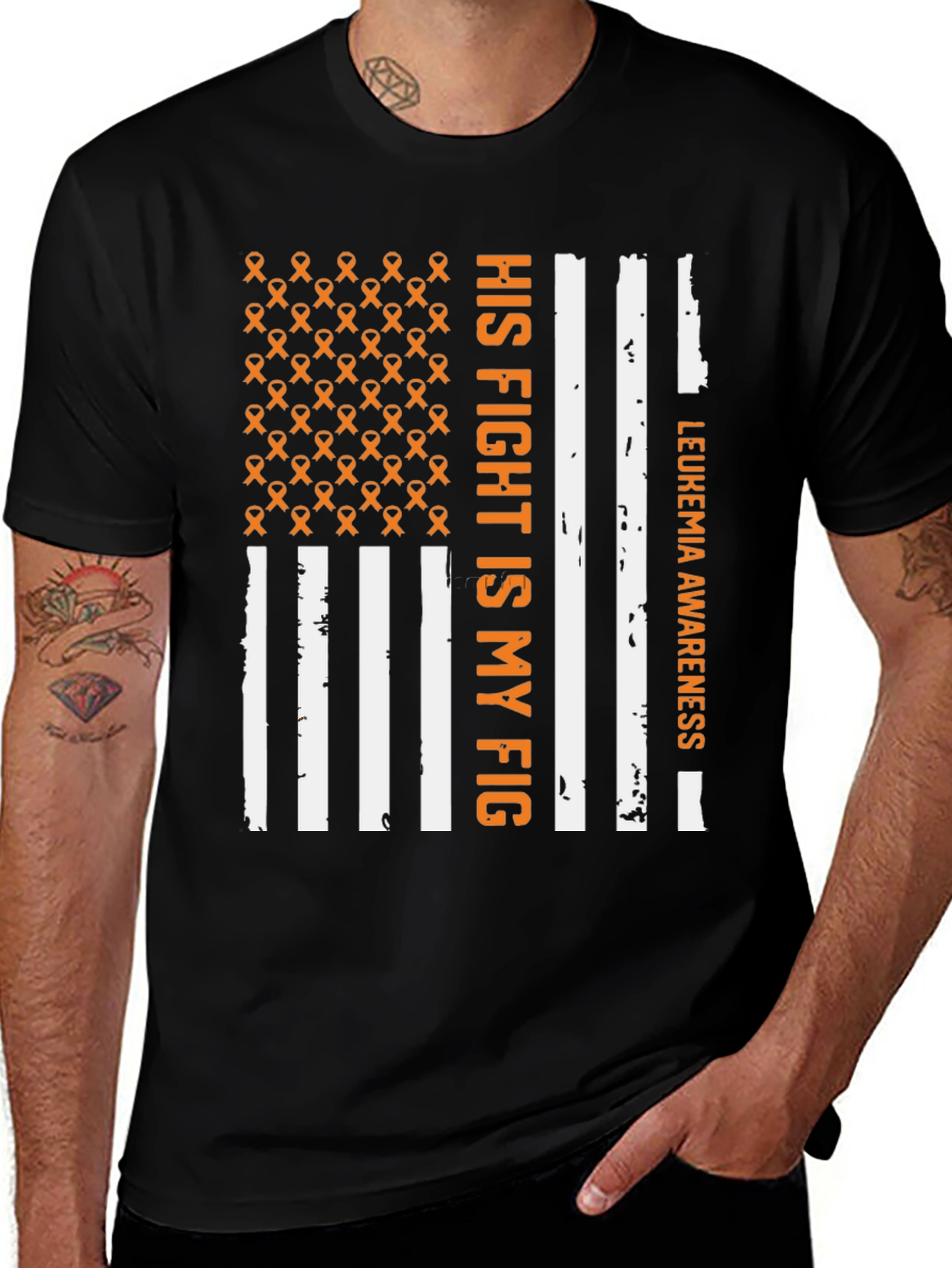 Leukemia Awareness T-Shirt - His Fight is My Fight
