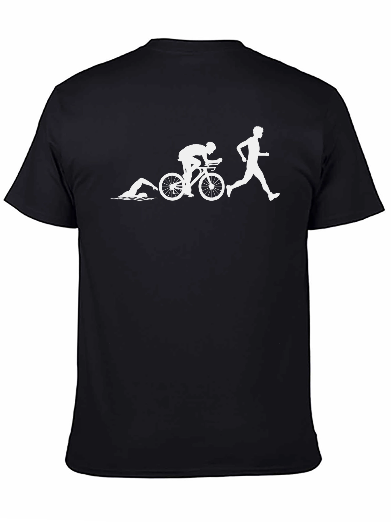 Triathlon T-Shirt: Swim Bike Run Design