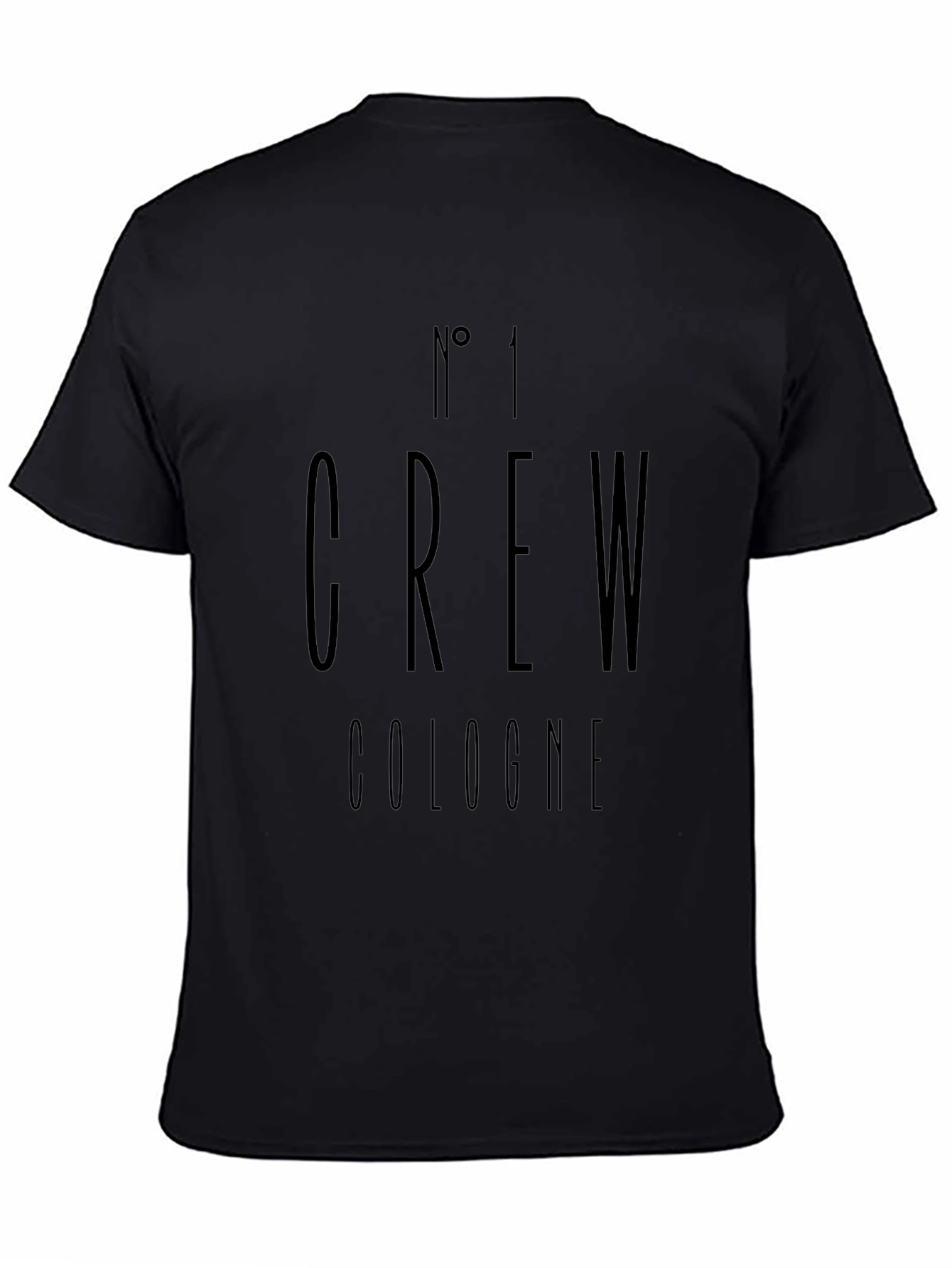 Crew Cologne Graphic Tee - Stylish Black T-Shirt