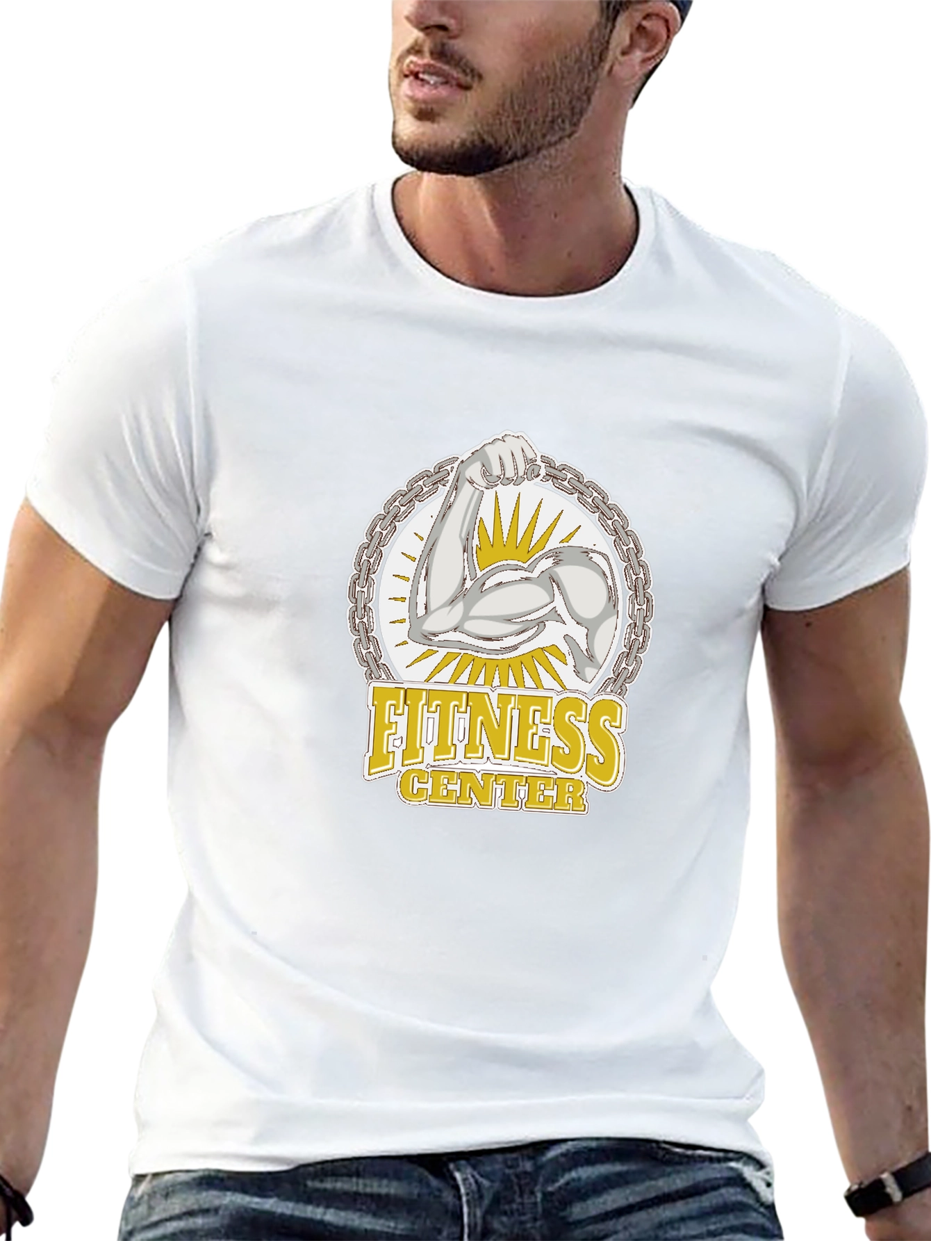 Fitness Center Graphic Tee - Black
