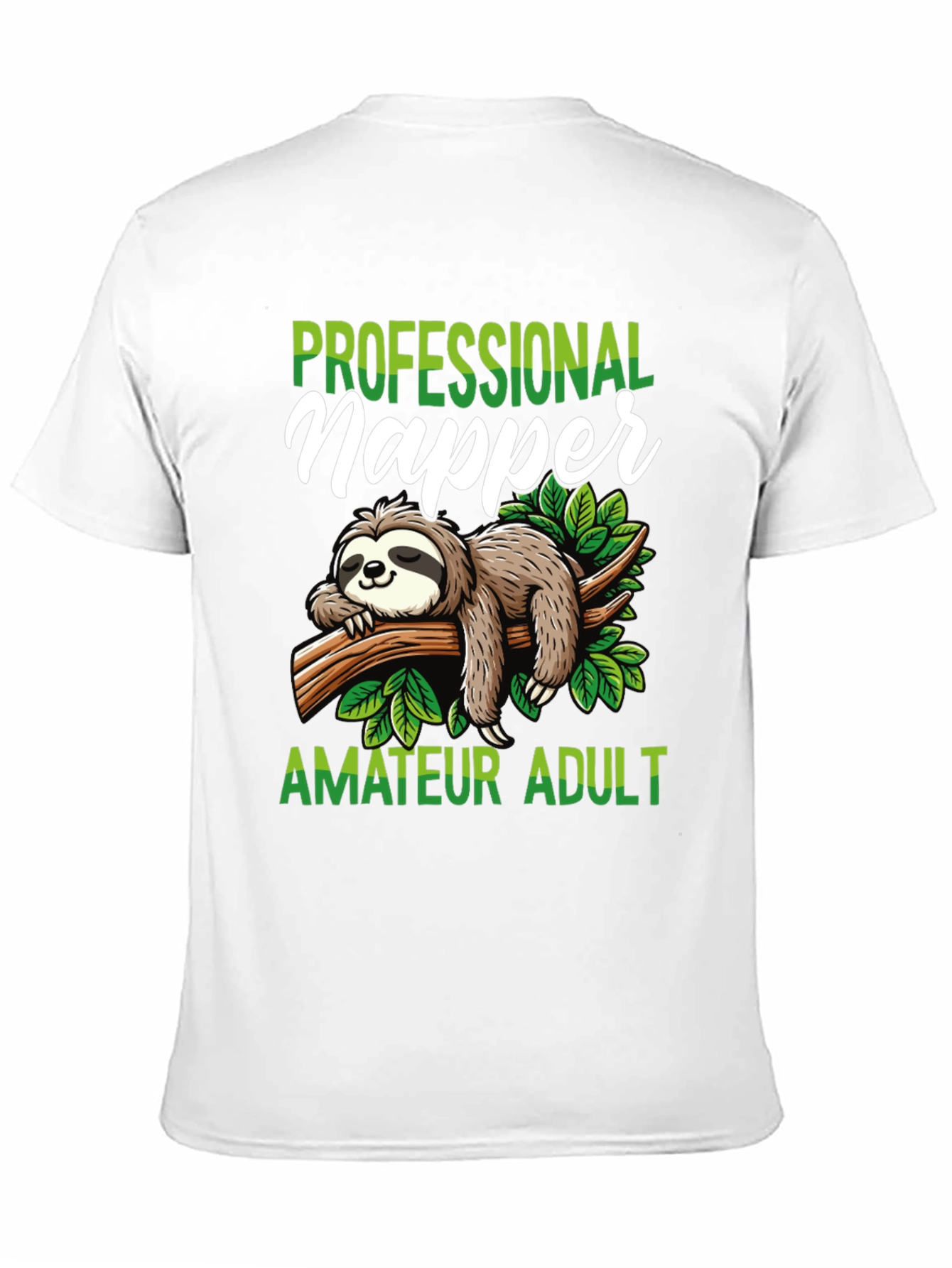 Professional Napper T-Shirt - Funny Sloth Design