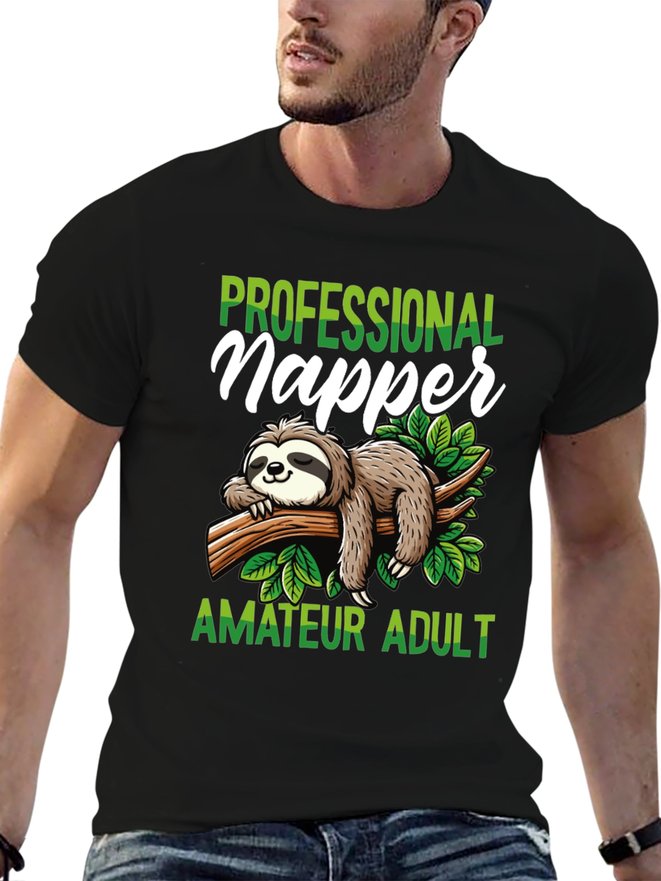 Professional Napper T-Shirt - Funny Sloth Design