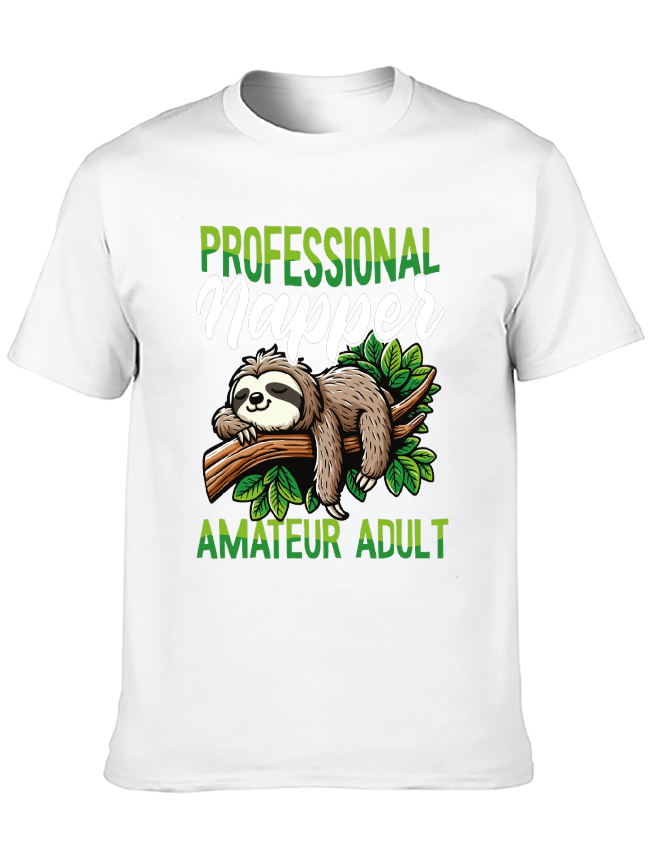Professional Napper T-Shirt - Funny Sloth Design