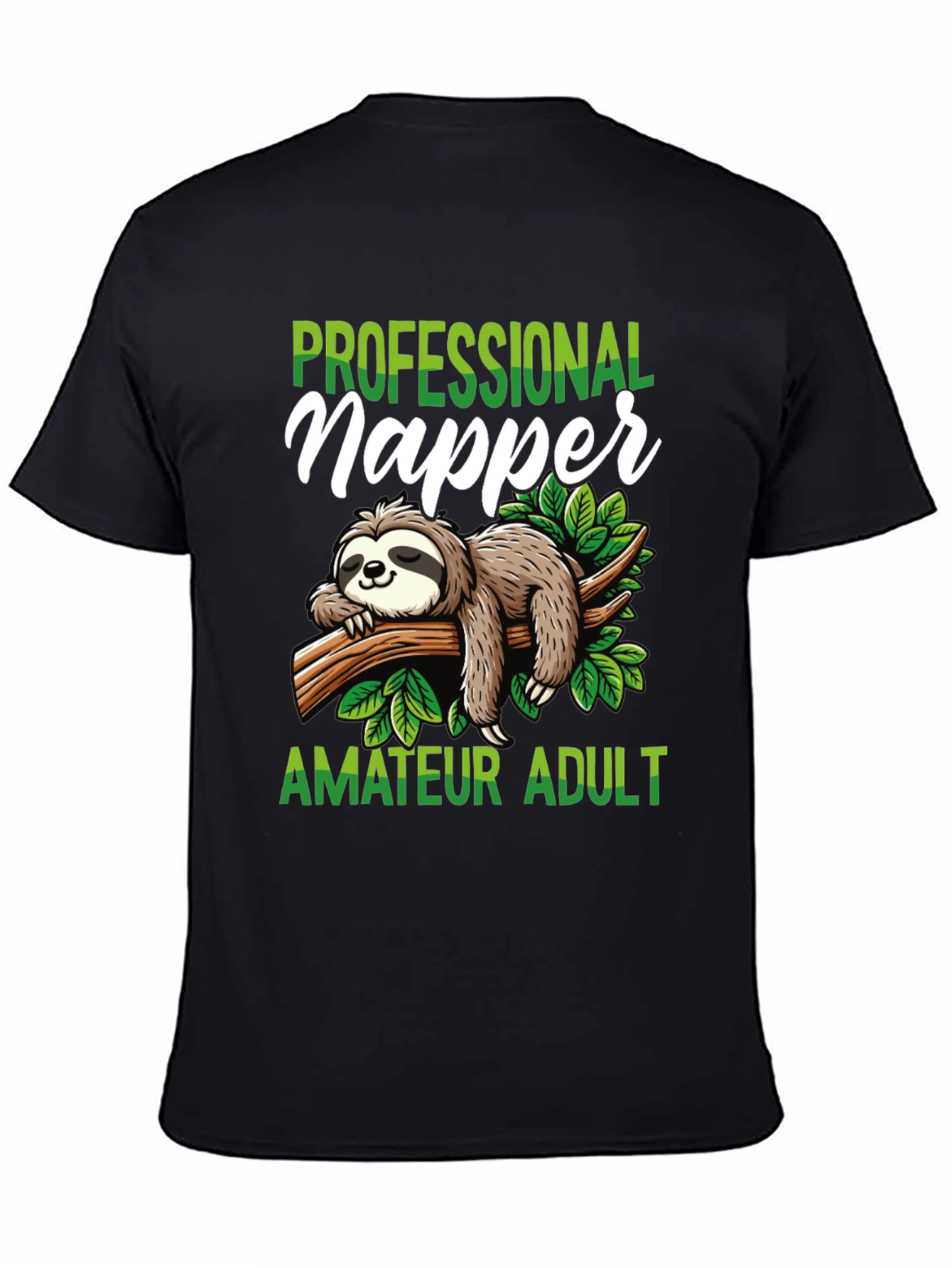 Professional Napper T-Shirt - Funny Sloth Design